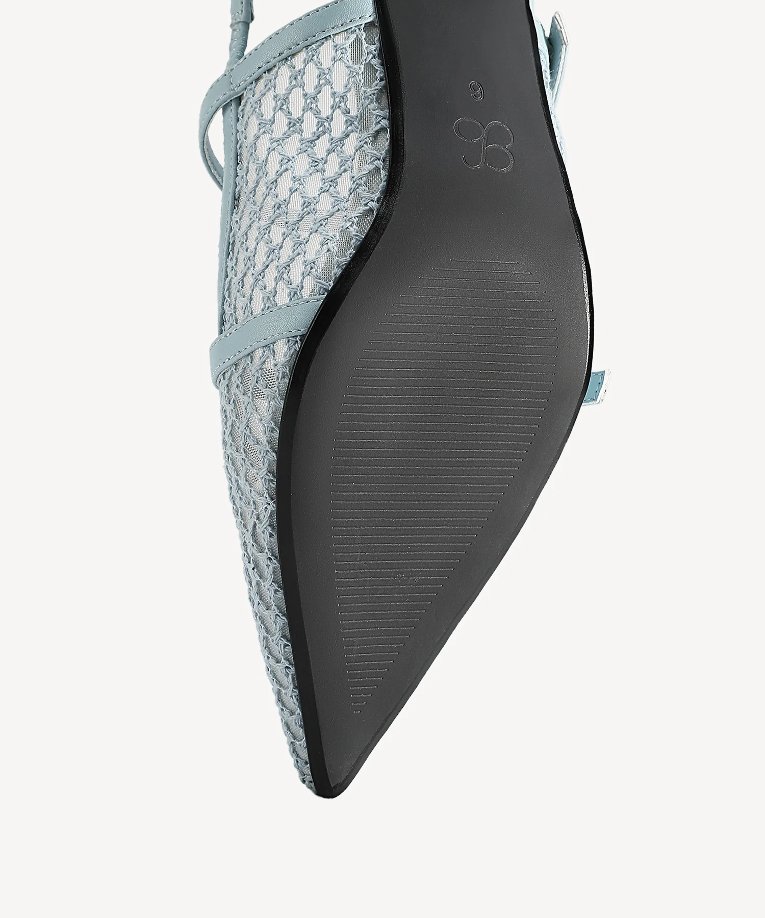 Airy Mesh Pointed Toe Heeled Slingback - Image 18