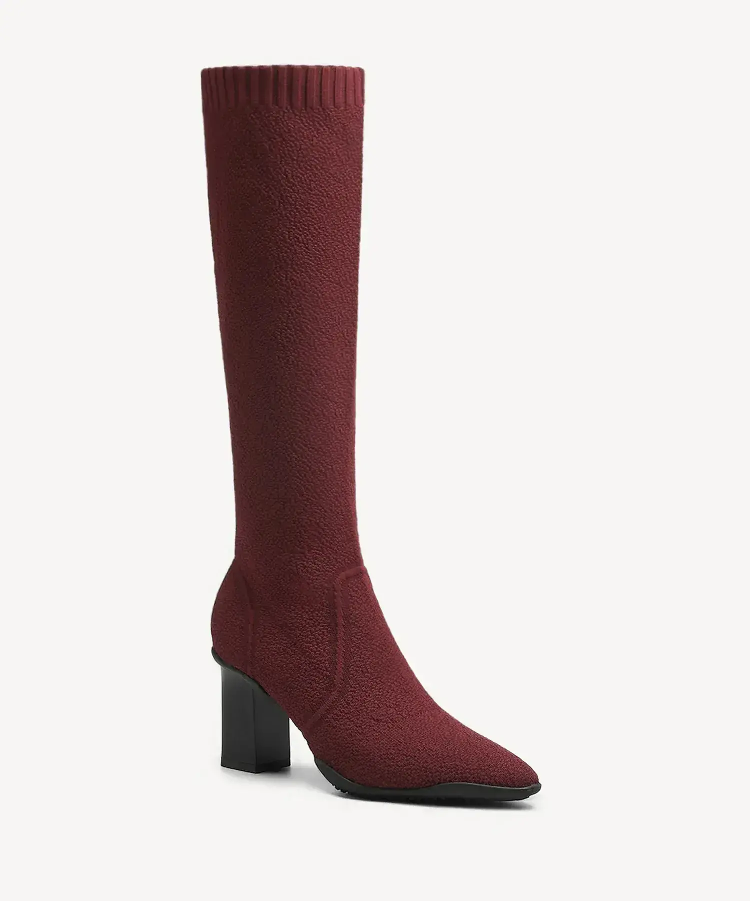 BelleVoyage Block Pointed Toe Heeled High Boot