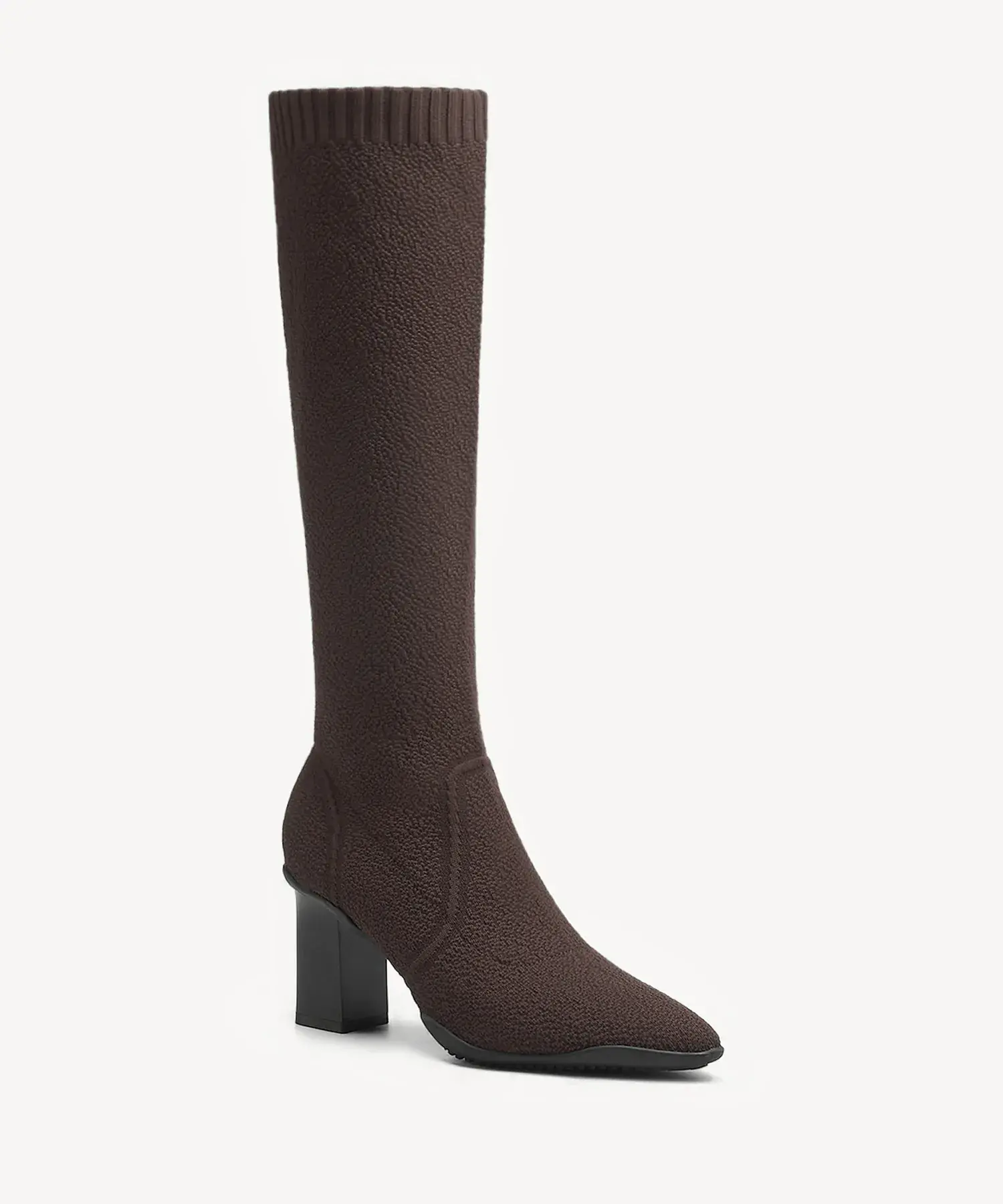 BelleVoyage Block Pointed Toe Heeled High Boot - Image 13