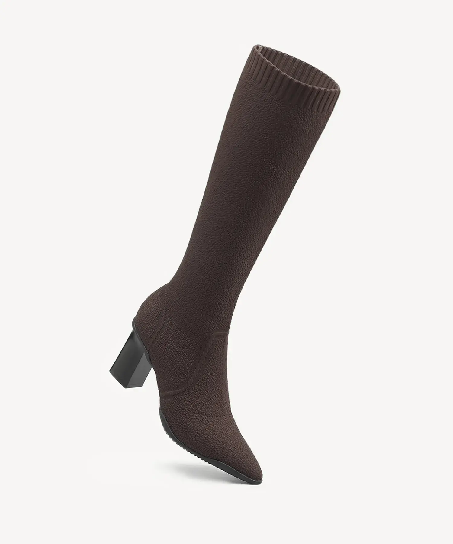 BelleVoyage Block Pointed Toe Heeled High Boot - Image 15