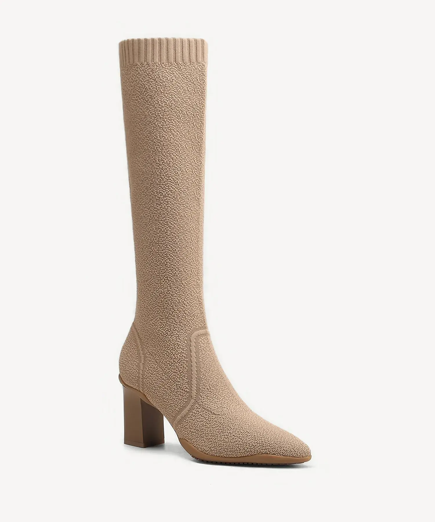 BelleVoyage Block Pointed Toe Heeled High Boot - Image 31