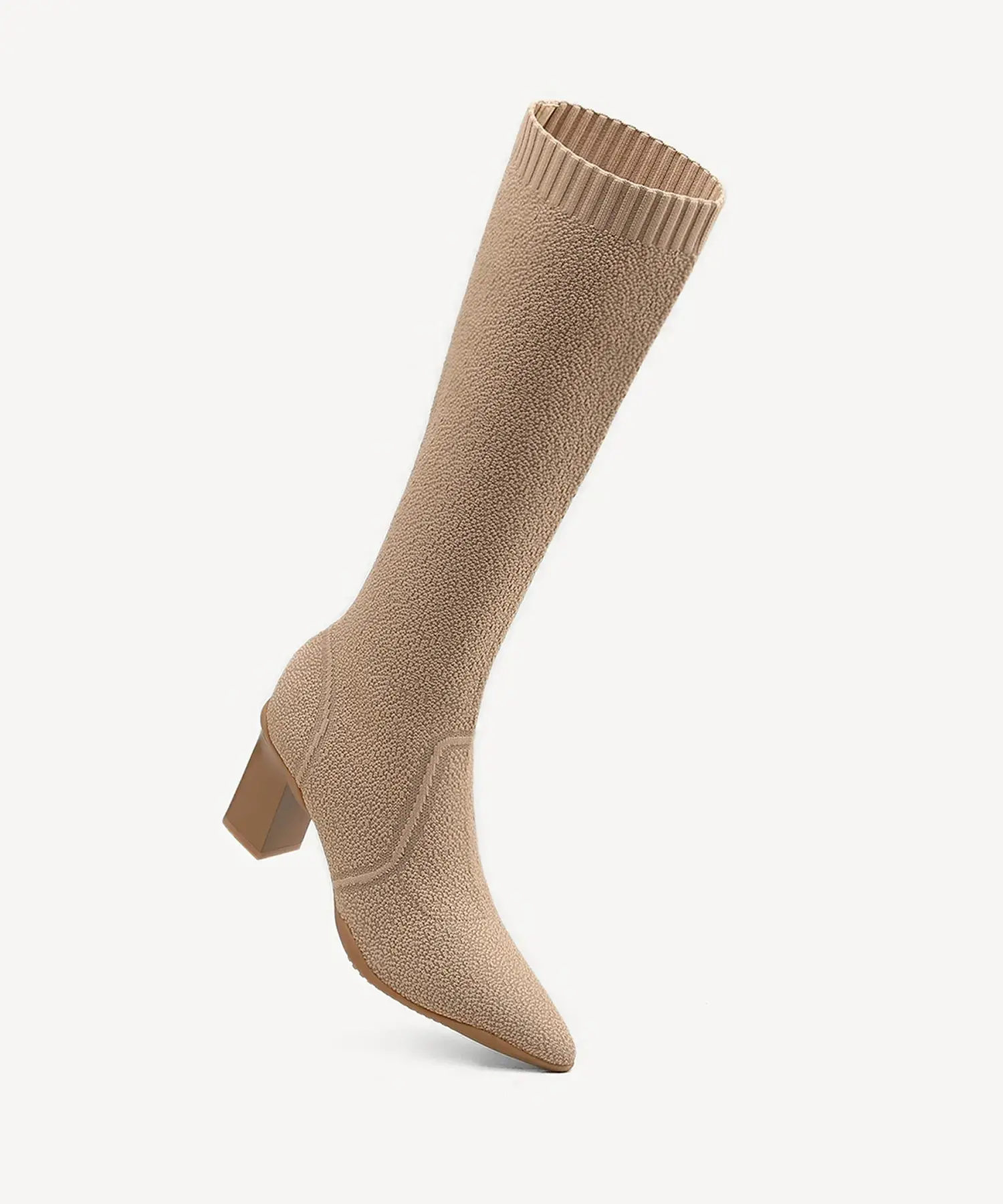 BelleVoyage Block Pointed Toe Heeled High Boot - Image 33