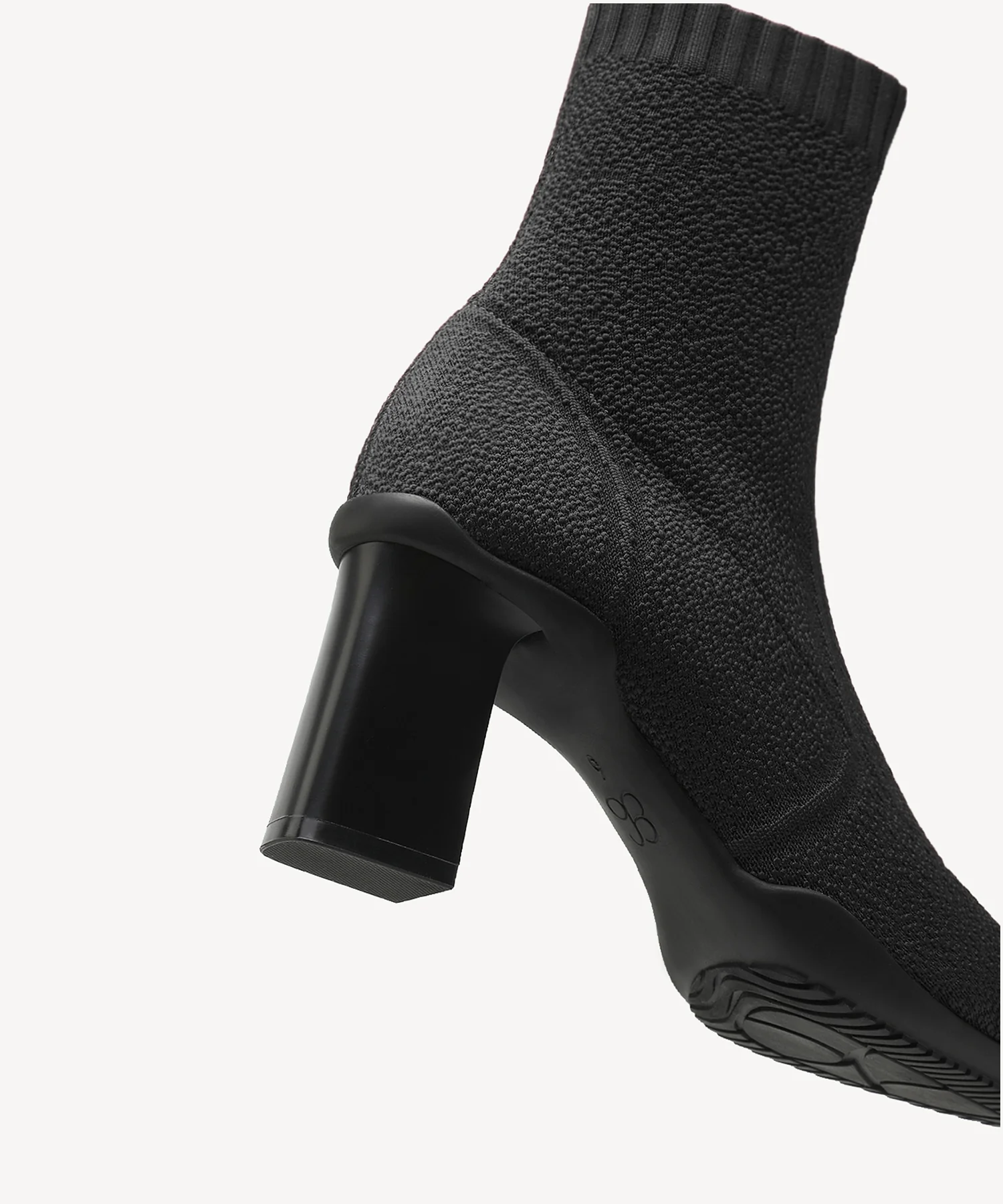 BelleVoyage Block Pointed Toe Sock Ankle Boot - Image 11