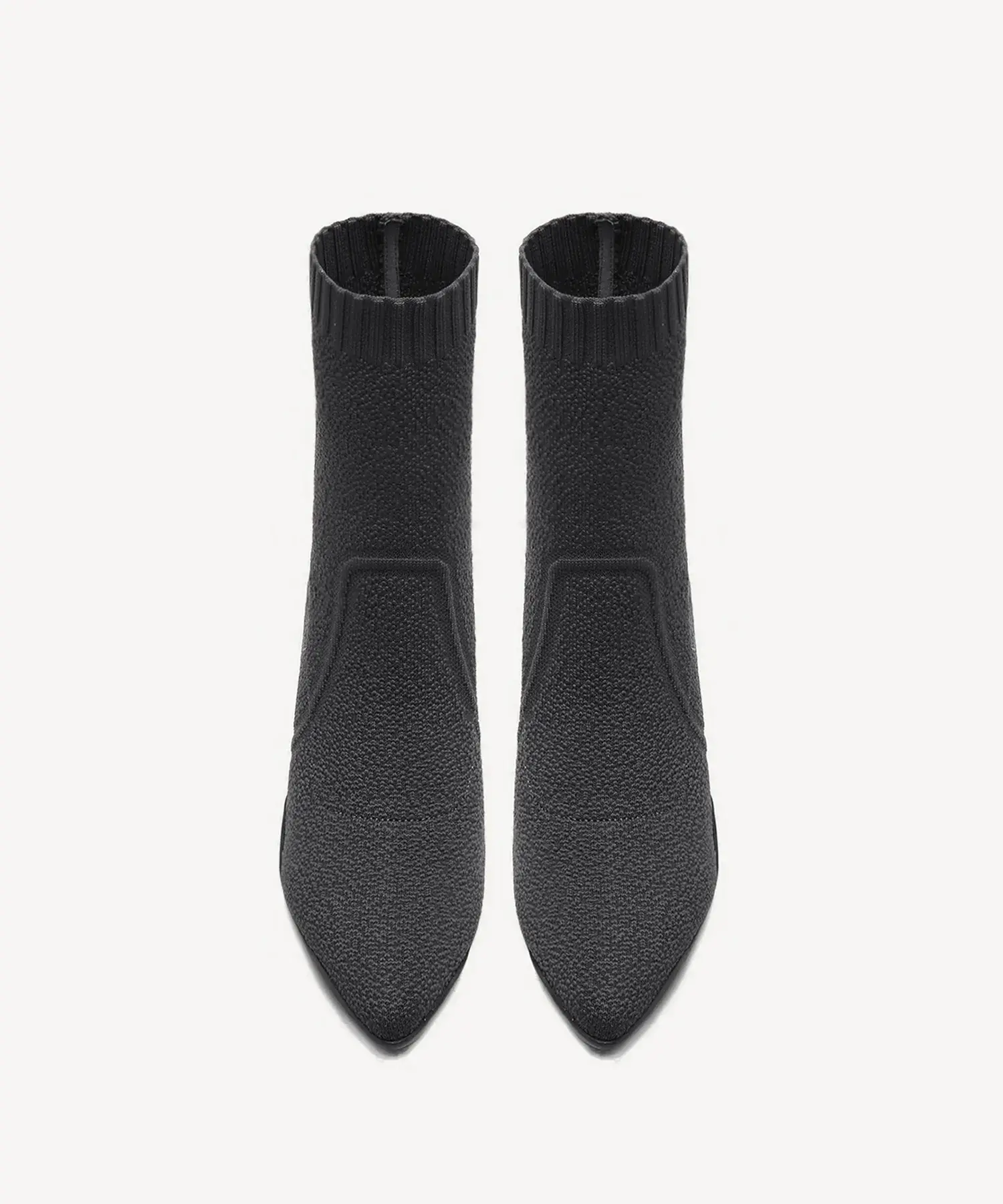 BelleVoyage Block Pointed Toe Sock Ankle Boot - Image 26