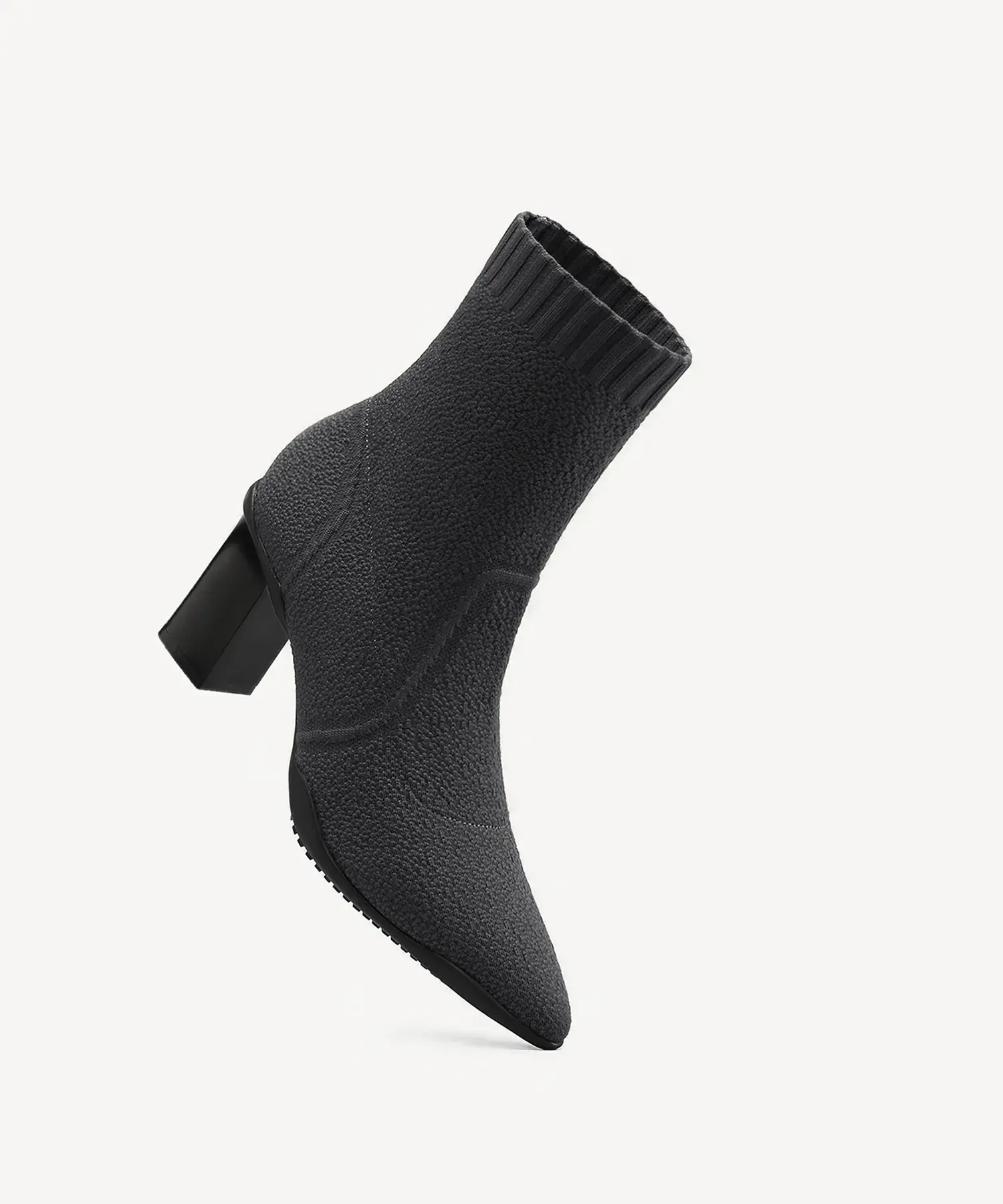 BelleVoyage Block Pointed Toe Sock Ankle Boot - Image 27