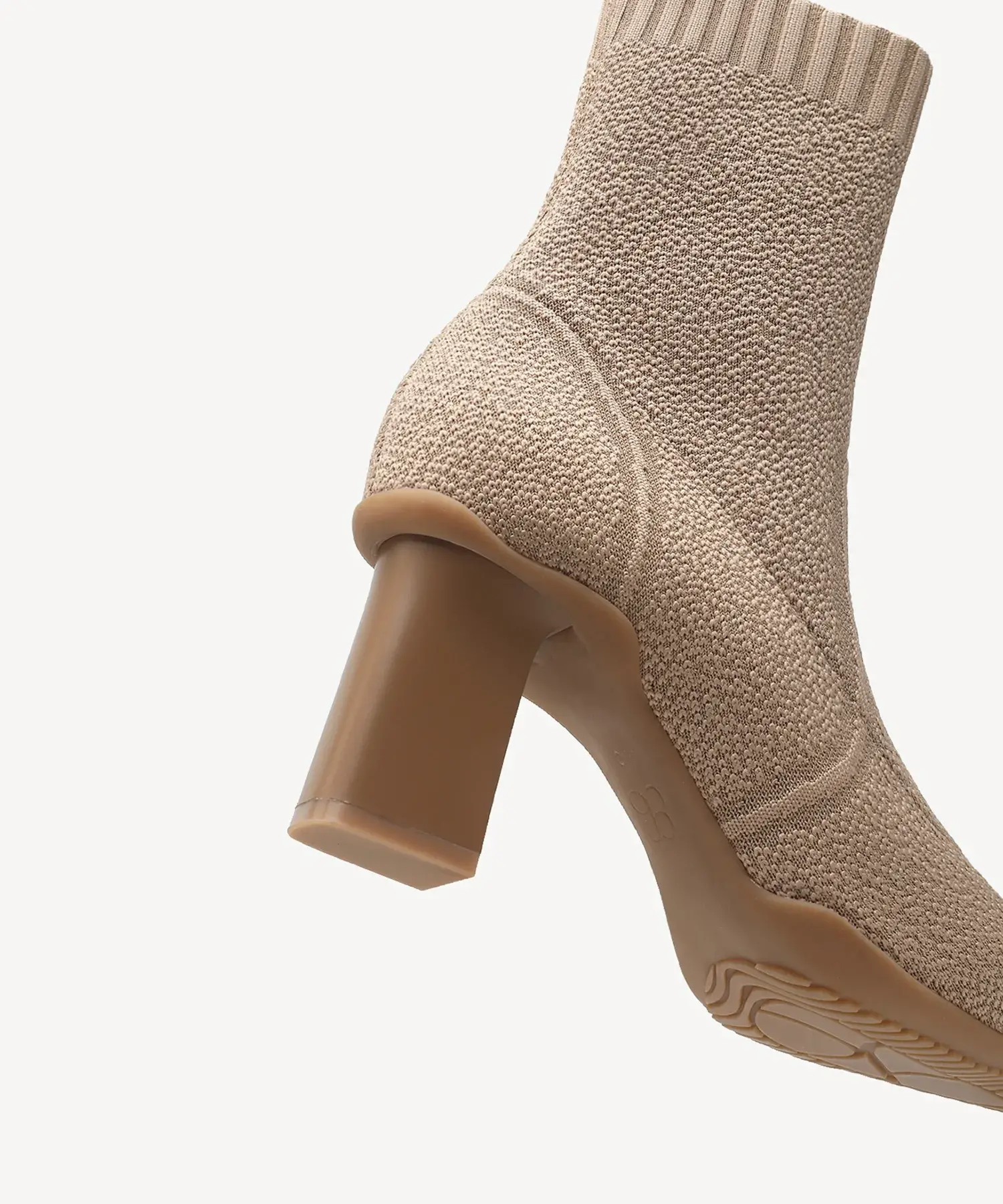 BelleVoyage Block Pointed Toe Sock Ankle Boot - Image 5
