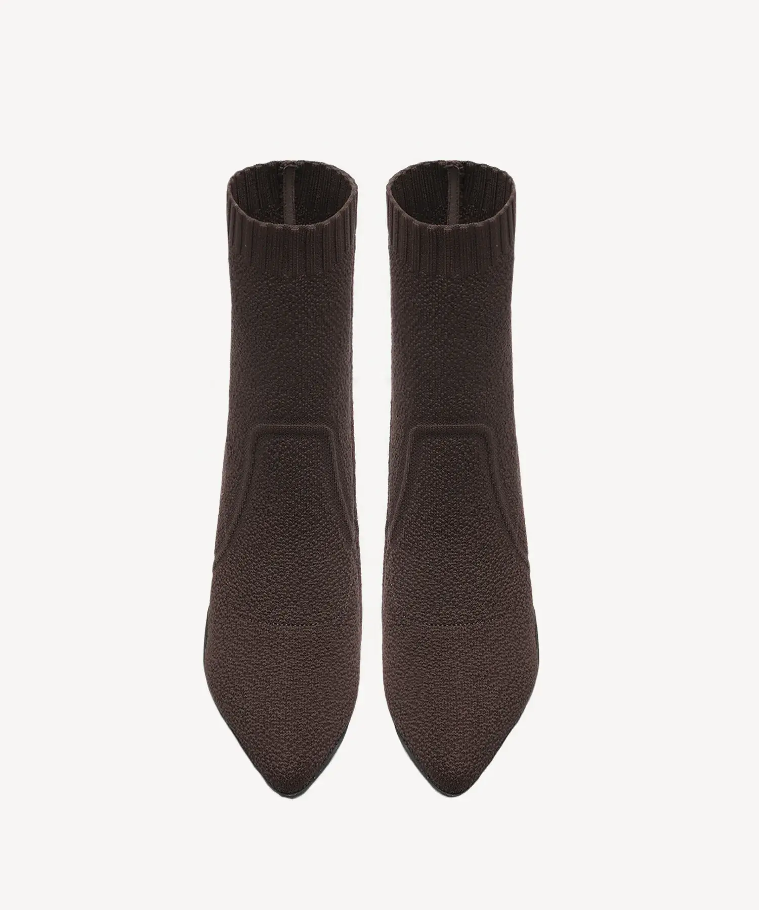 BelleVoyage Block Pointed Toe Sock Ankle Boot - Image 20
