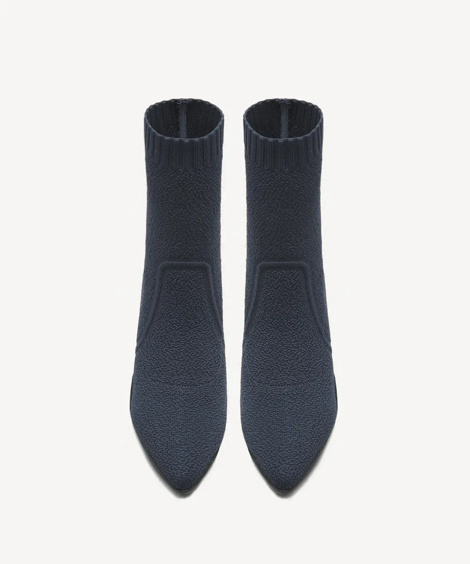 BelleVoyage Block Pointed Toe Sock Ankle Boot - Image 32