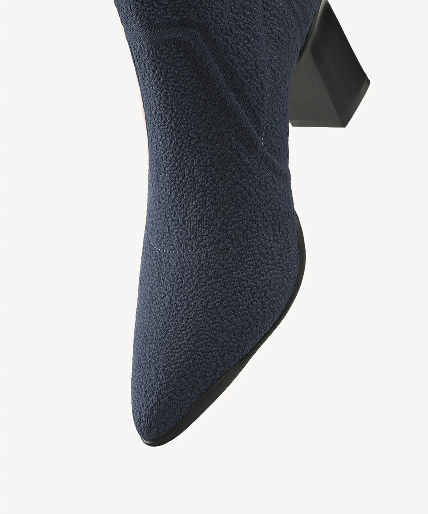 BelleVoyage Block Pointed Toe Sock Ankle Boot - Image 34