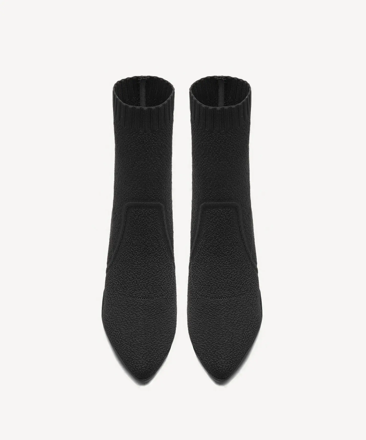 BelleVoyage Block Pointed Toe Sock Ankle Boot - Image 8