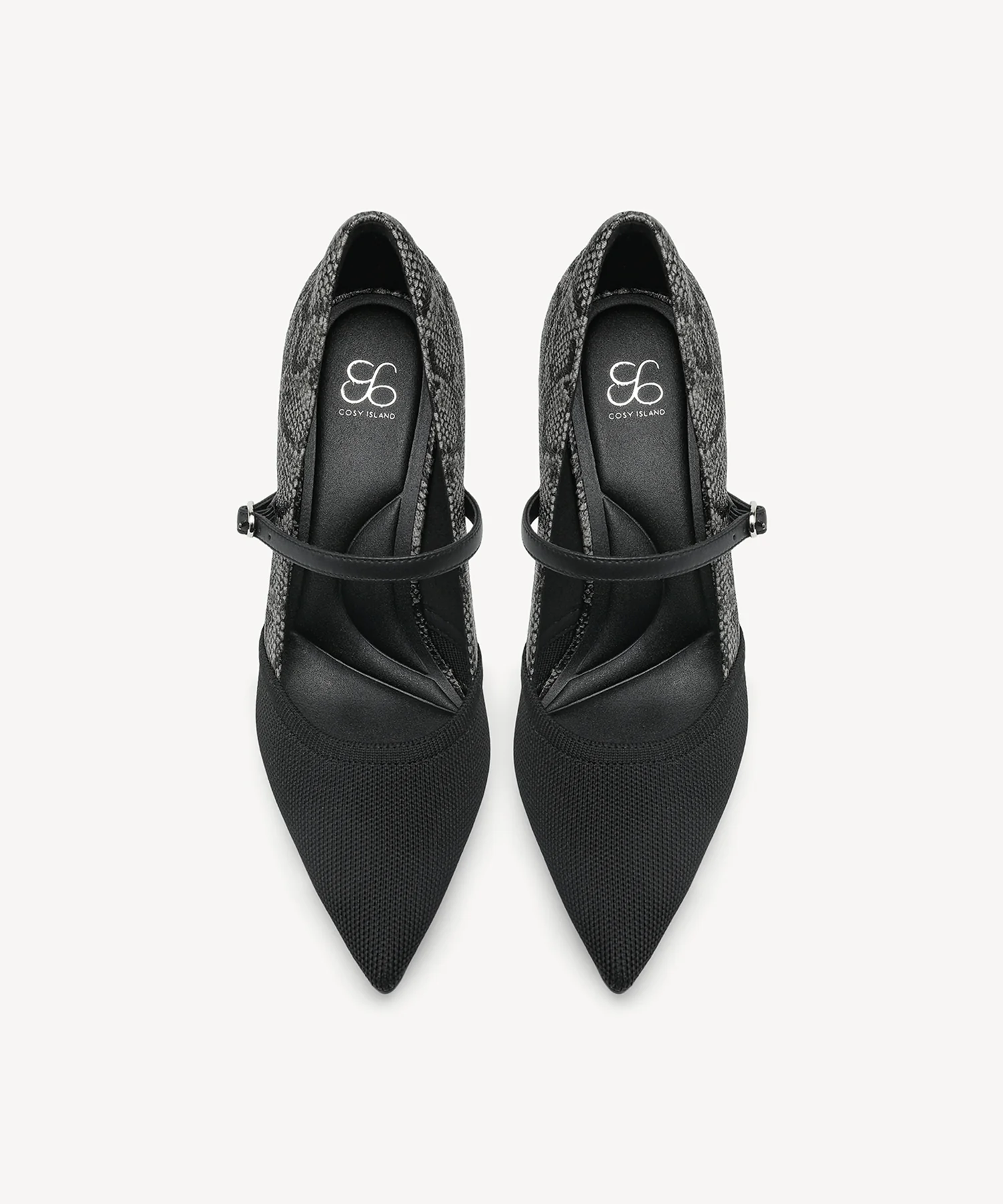Bicolor Grace Pointed Toe Heeled Pump - Image 27