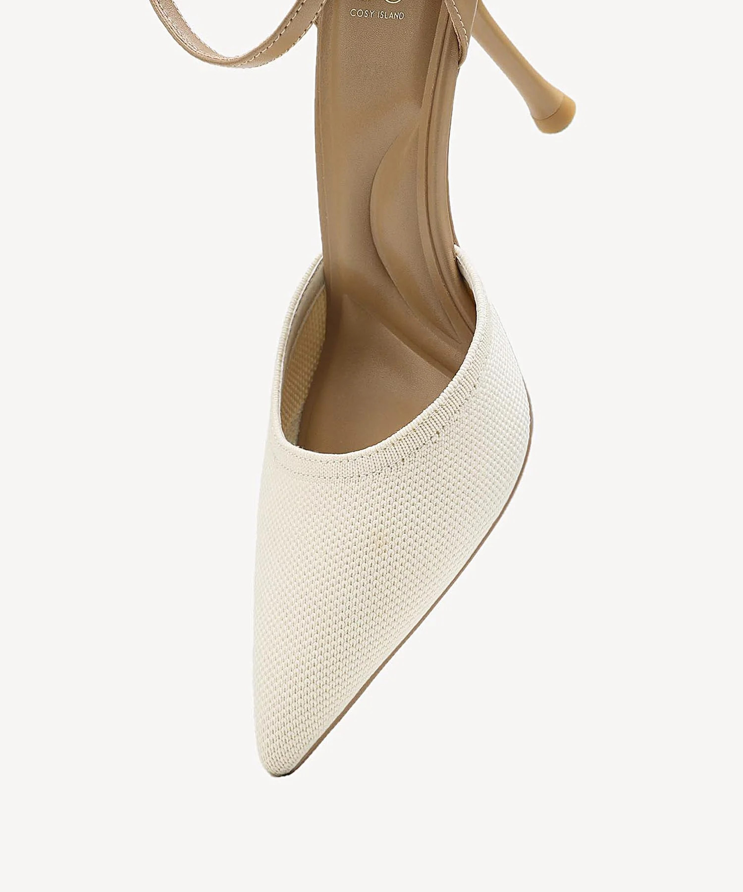 Bicolor Strapped Pointed Toe Stiletto Pump - Image 4