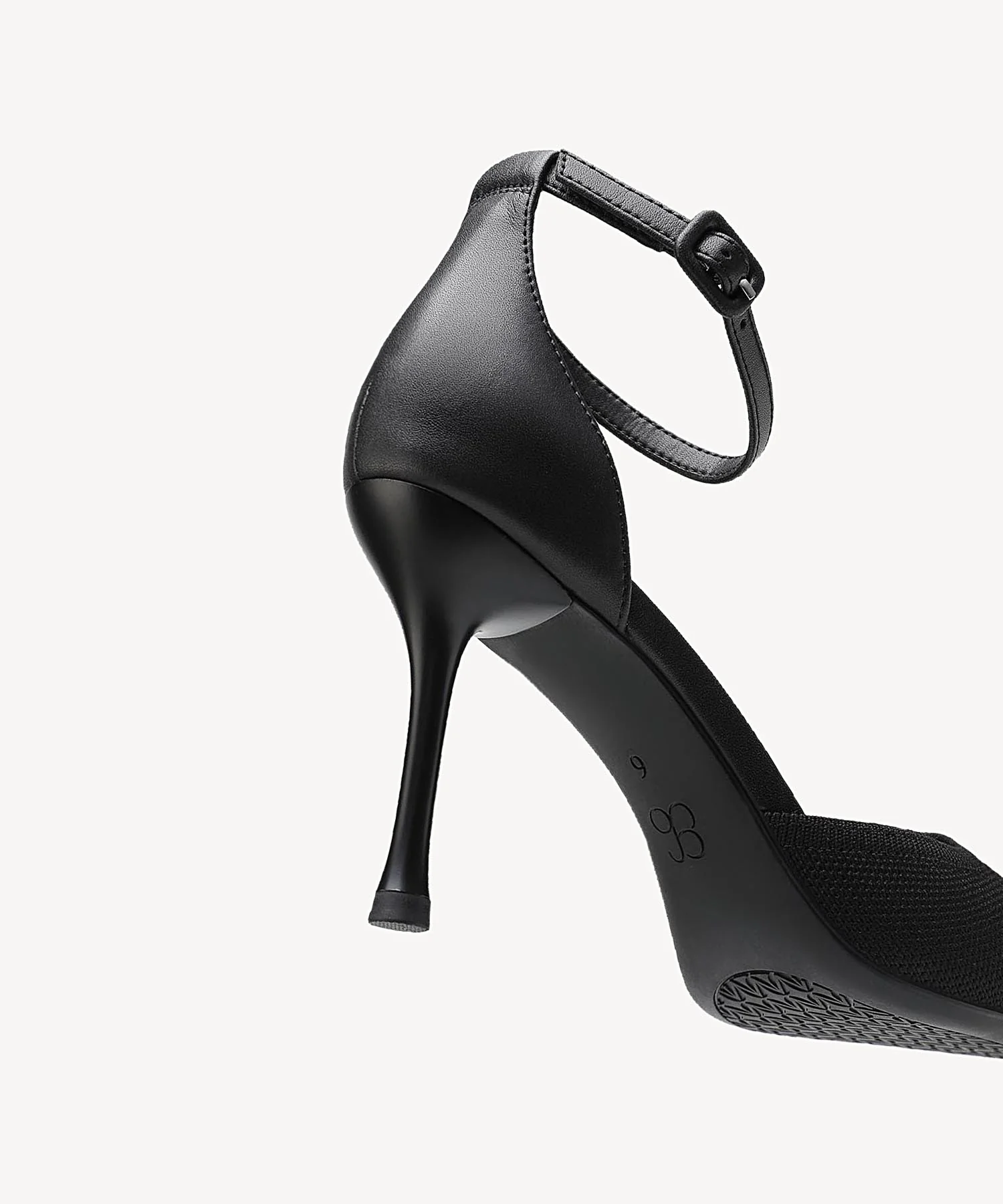 Bicolor Strapped Pointed Toe Stiletto Pump - Image 12