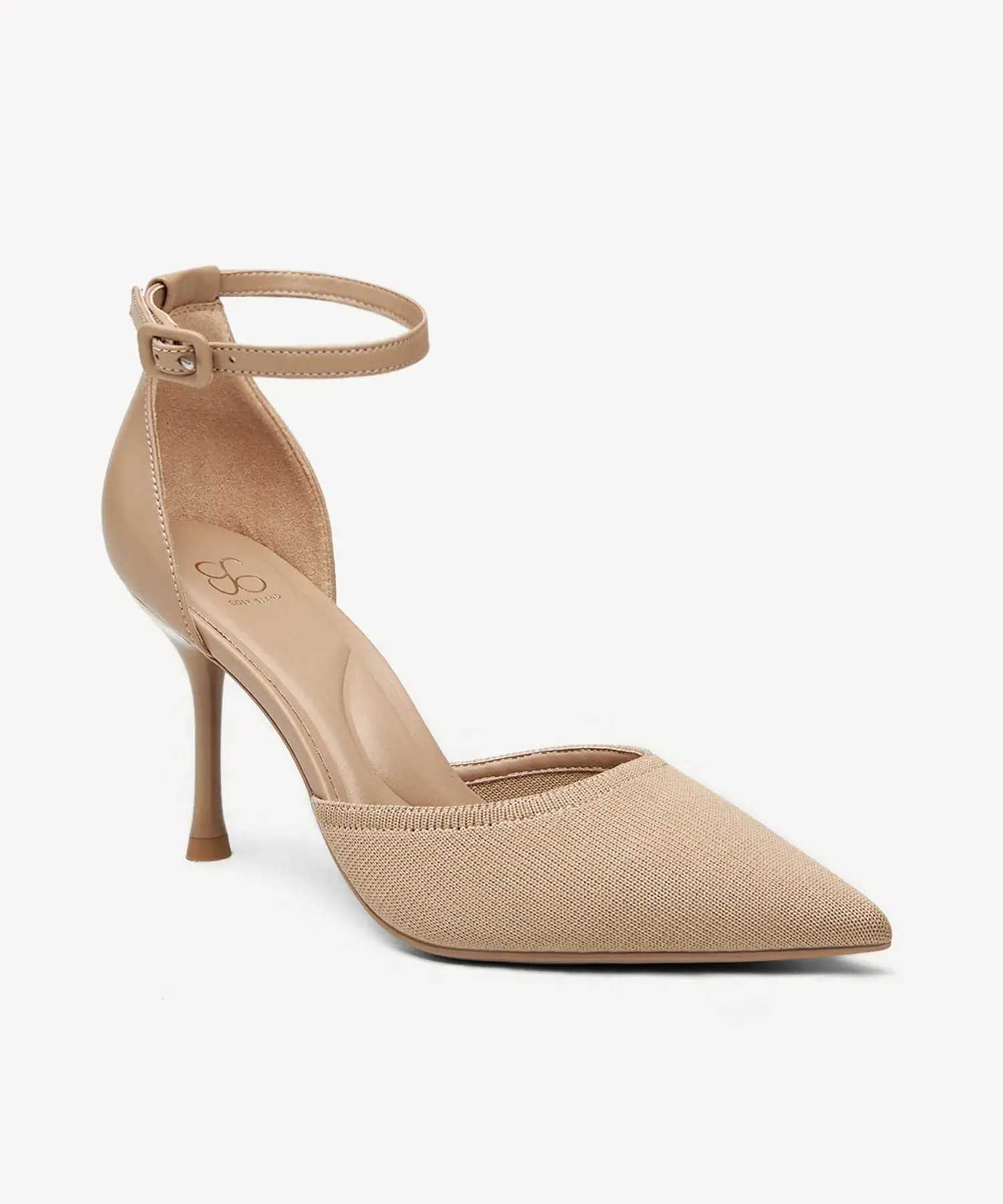Bicolor Strapped Pointed Toe Stiletto Pump - Image 20