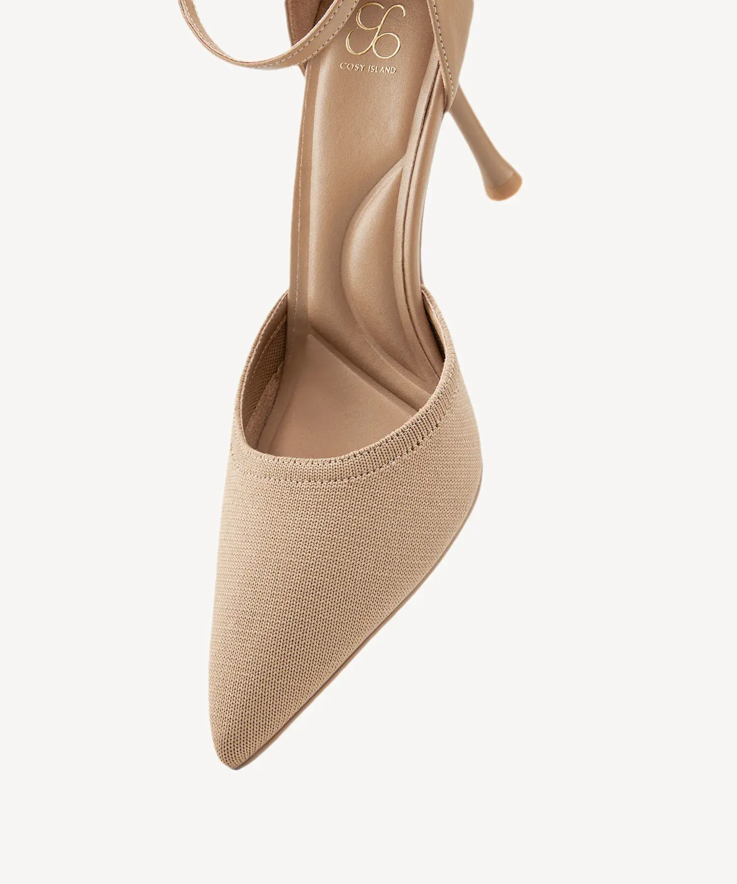Bicolor Strapped Pointed Toe Stiletto Pump - Image 23