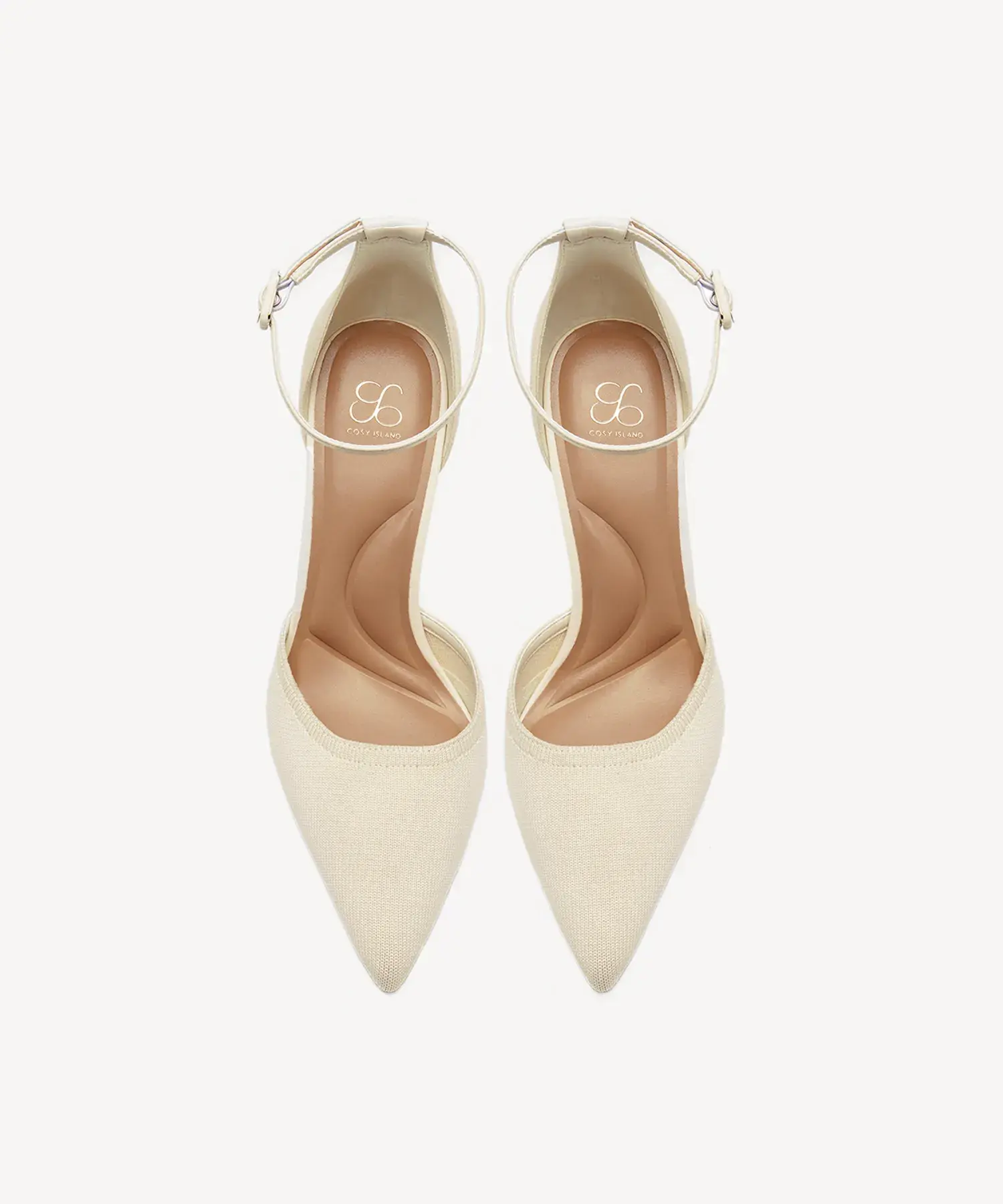 Bicolor Strapped Pointed Toe Stiletto Pump - Image 27