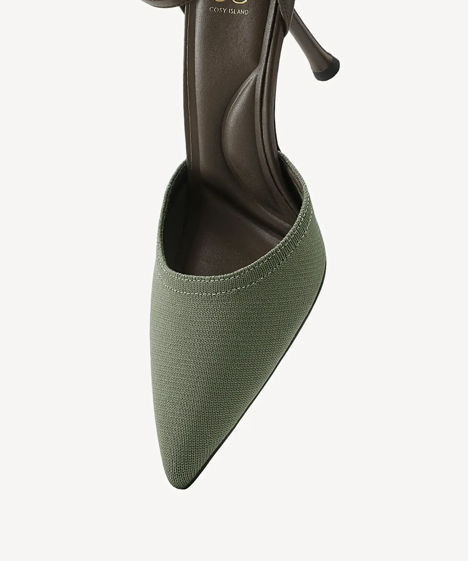 Bicolor Strapped Pointed Toe Stiletto Pump - Image 47