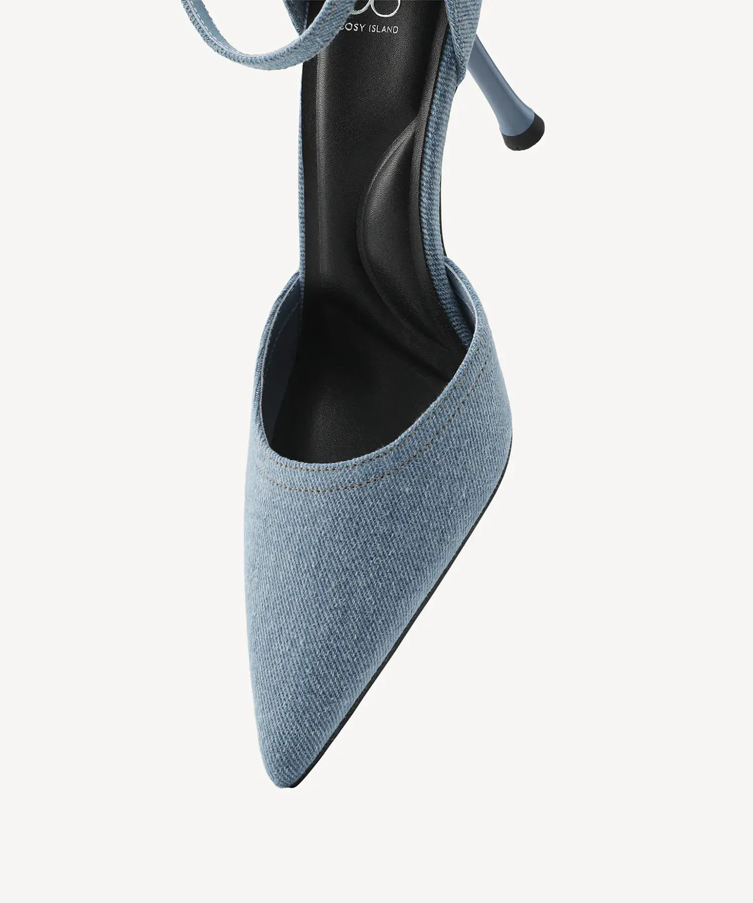 Bicolor Strapped Pointed Toe Stiletto Pump - Image 35
