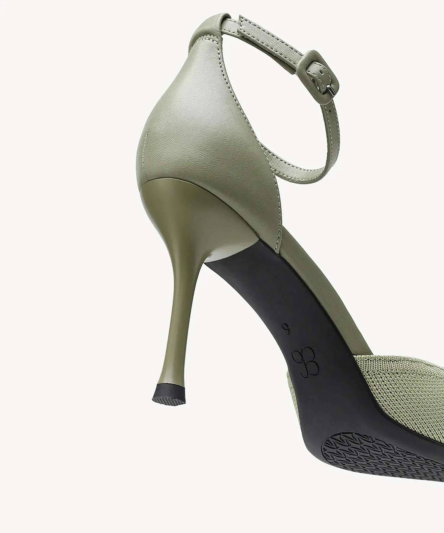 Bicolor Strapped Pointed Toe Stiletto Pump - Image 42