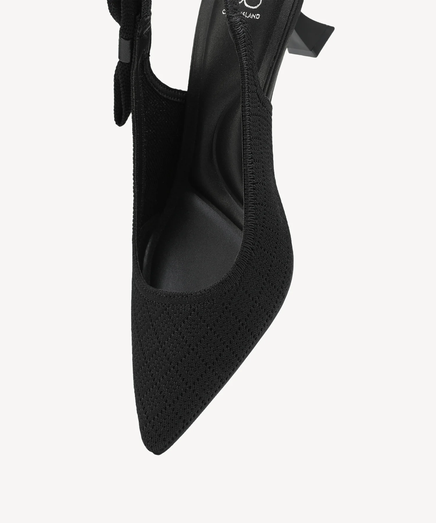 EverLush Bowknot Pointed Toe Heeled Slingback - Low Heeled - Image 10