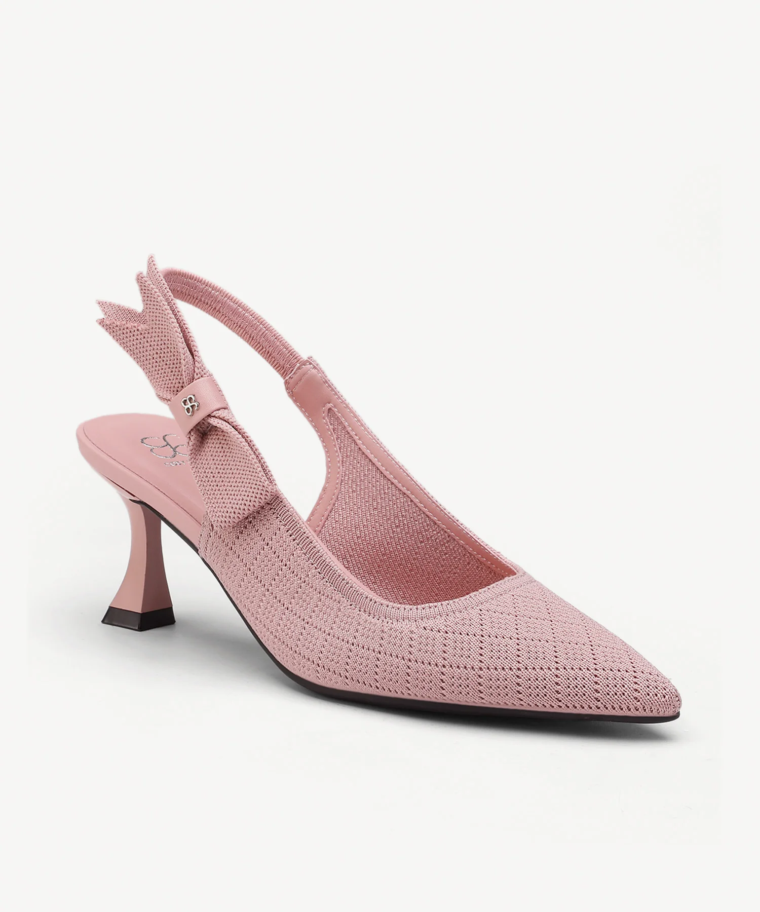 EverLush Bowknot Pointed Toe Heeled Slingback - Low Heeled - Image 13