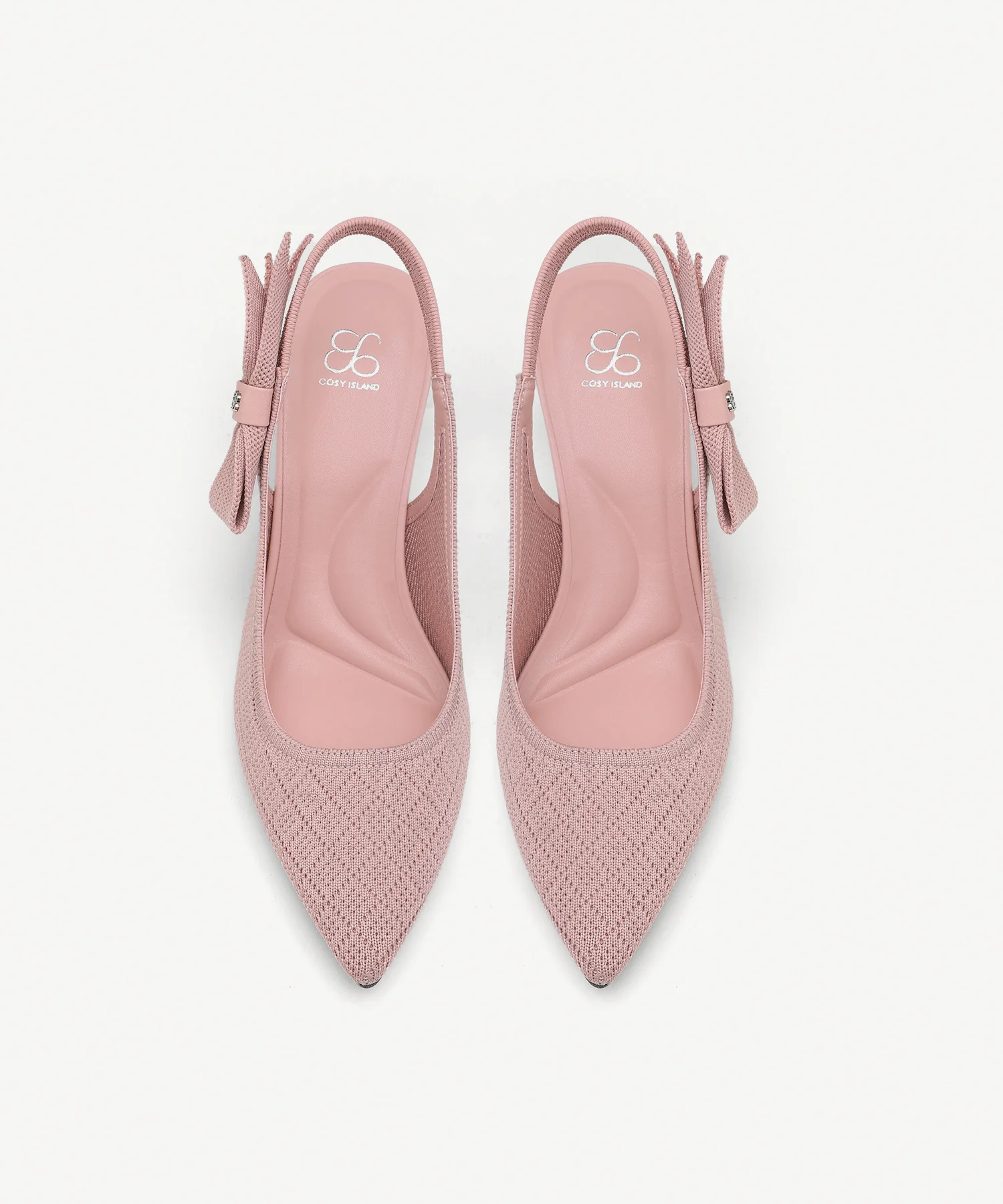 EverLush Bowknot Pointed Toe Heeled Slingback - Low Heeled - Image 14