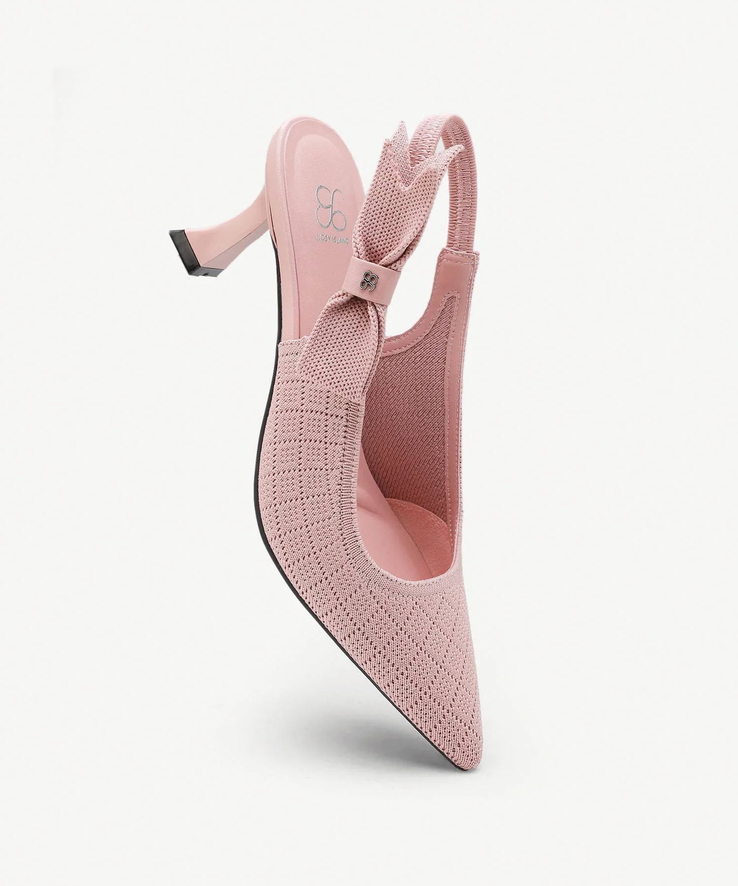 EverLush Bowknot Pointed Toe Heeled Slingback - Low Heeled - Image 15