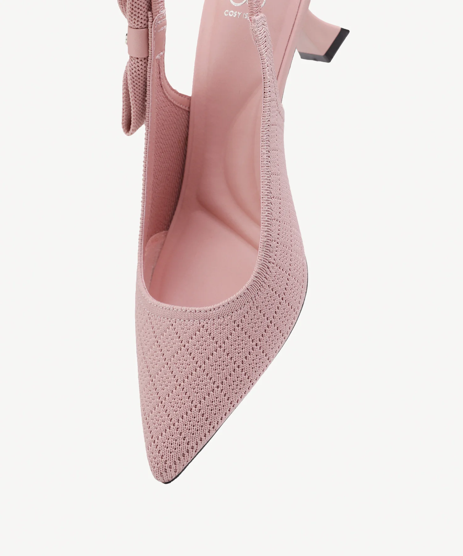 EverLush Bowknot Pointed Toe Heeled Slingback - Low Heeled - Image 16