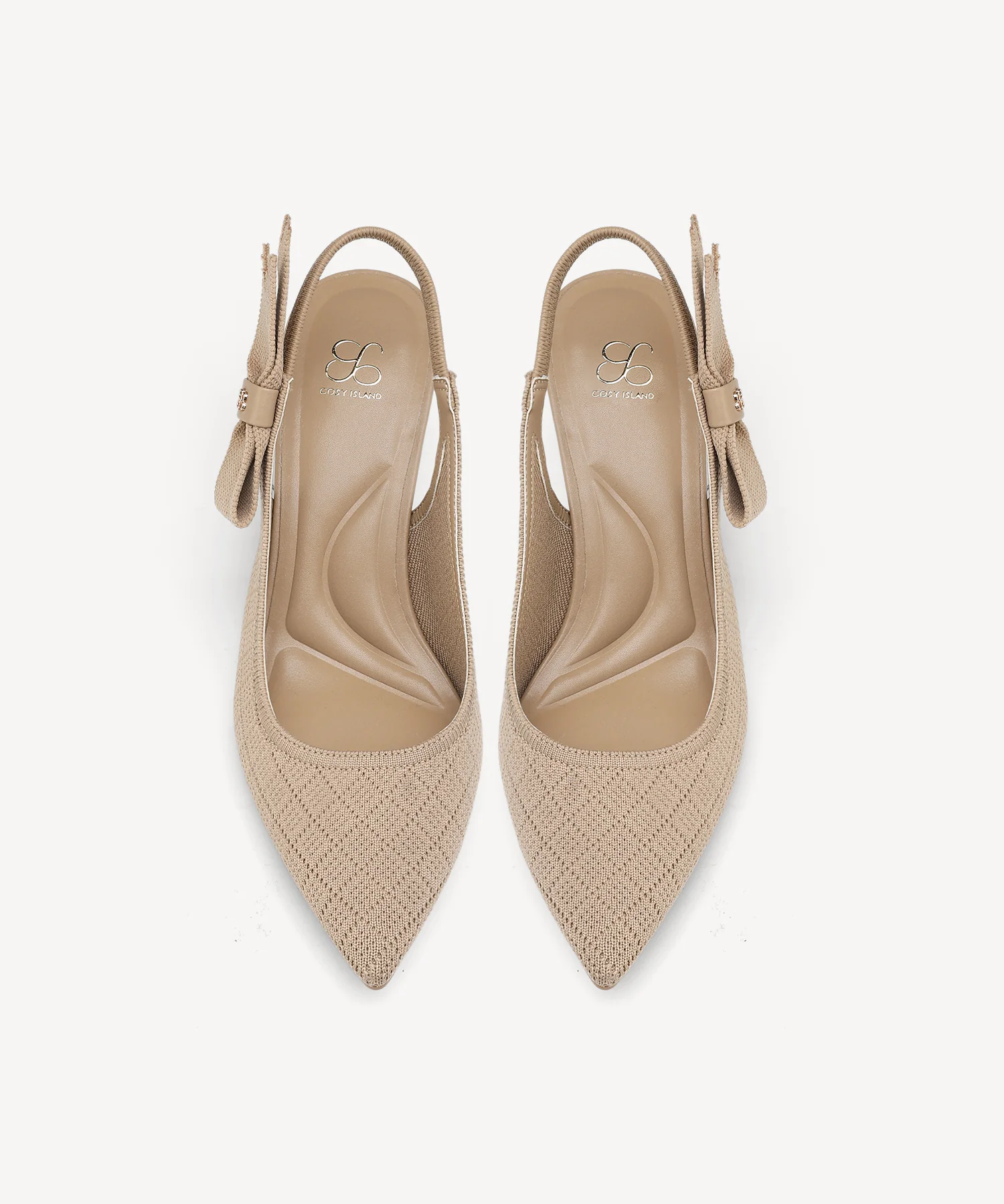EverLush Bowknot Pointed Toe Heeled Slingback - Low Heeled - Image 2