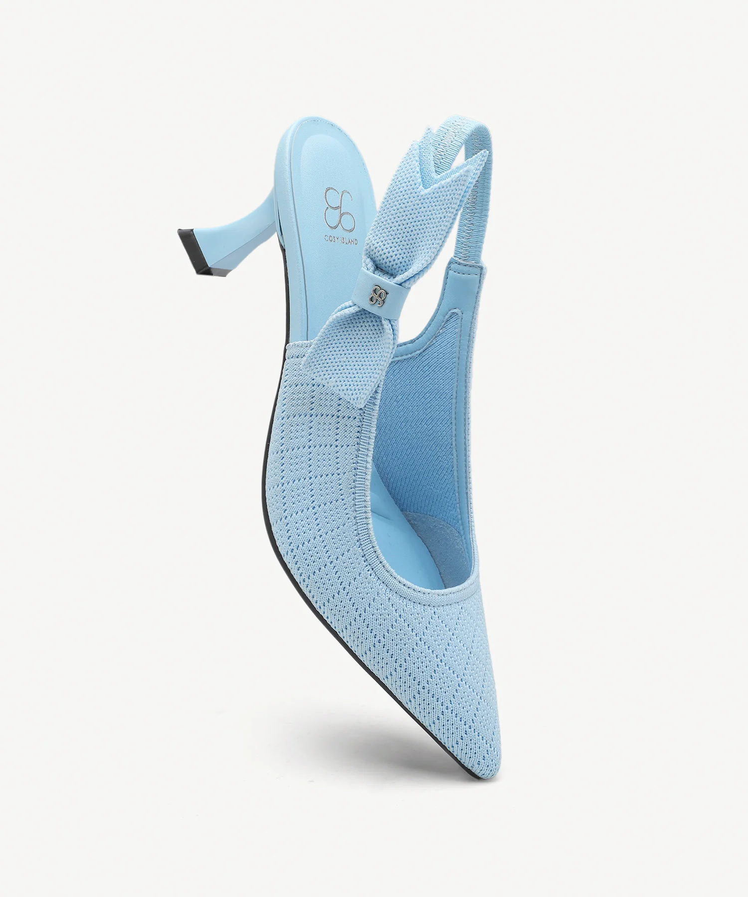 EverLush Bowknot Pointed Toe Heeled Slingback - Low Heeled - Image 21