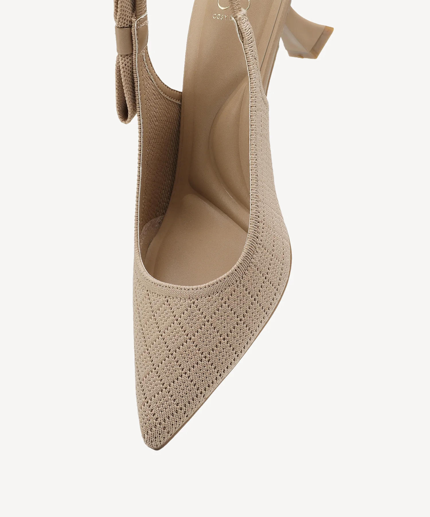 EverLush Bowknot Pointed Toe Heeled Slingback - Low Heeled - Image 4