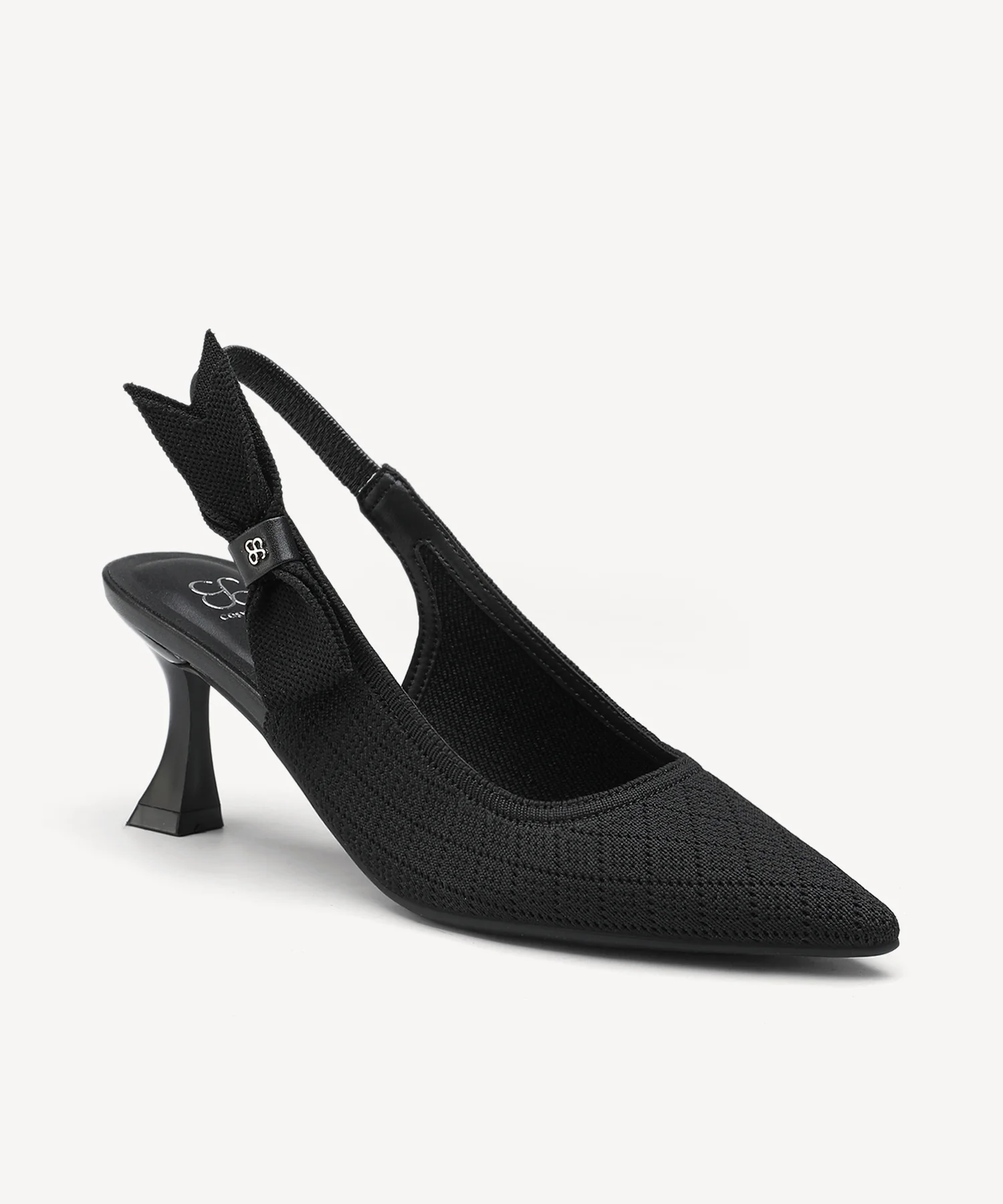 EverLush Bowknot Pointed Toe Heeled Slingback - Low Heeled - Image 7