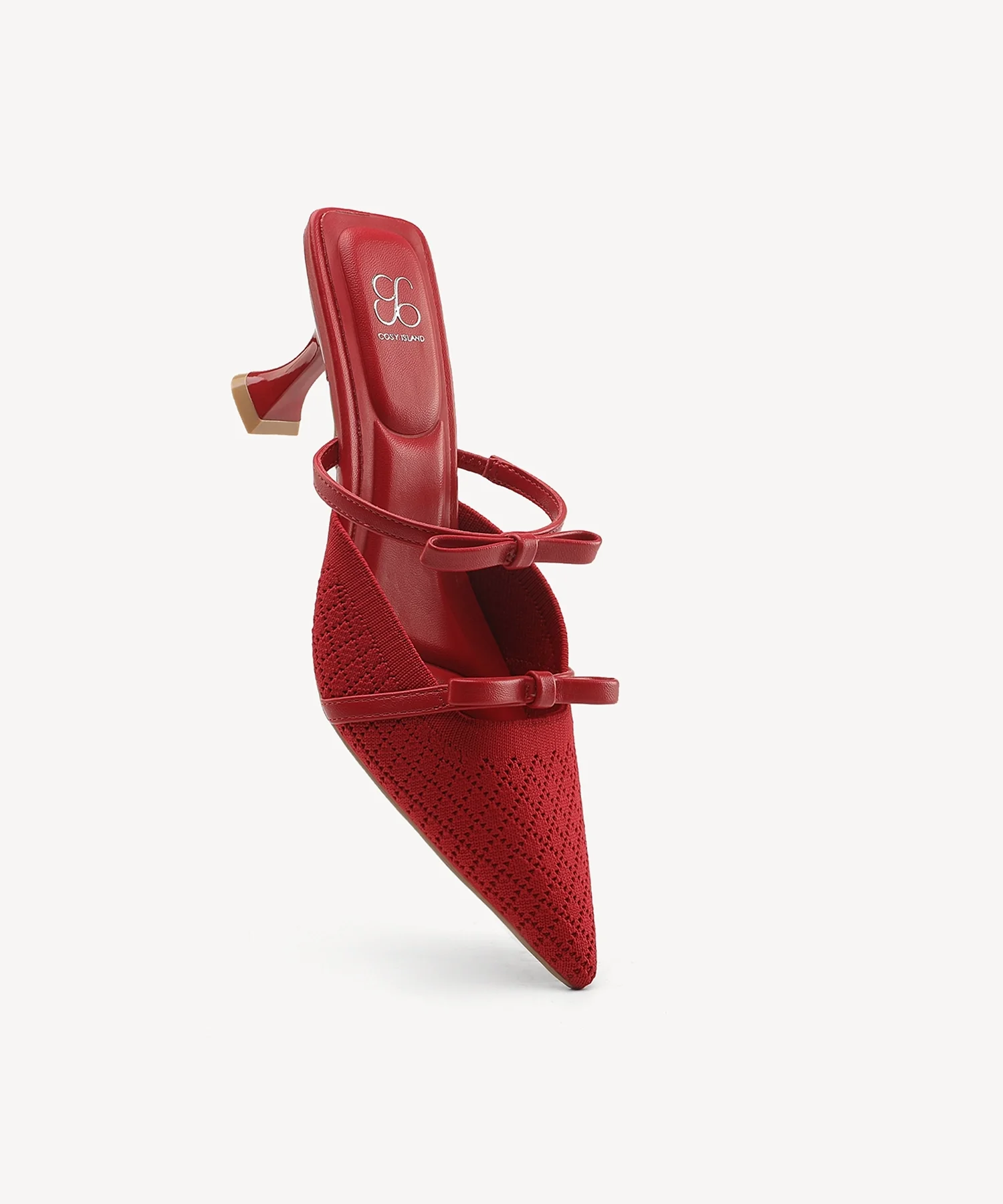 Bowtention Pointed Toe Heeled Mule - Image 39