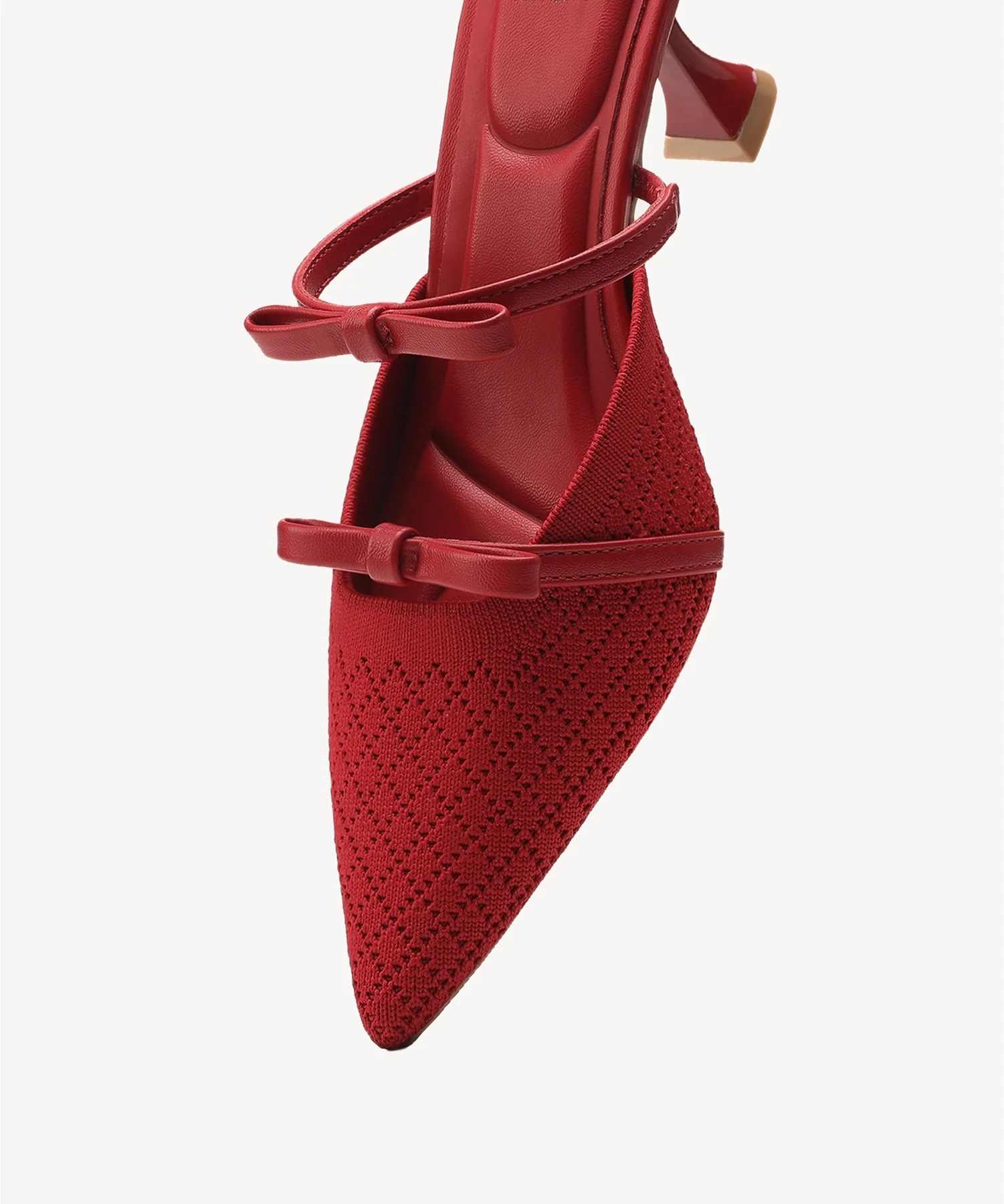 Bowtention Pointed Toe Heeled Mule - Image 40