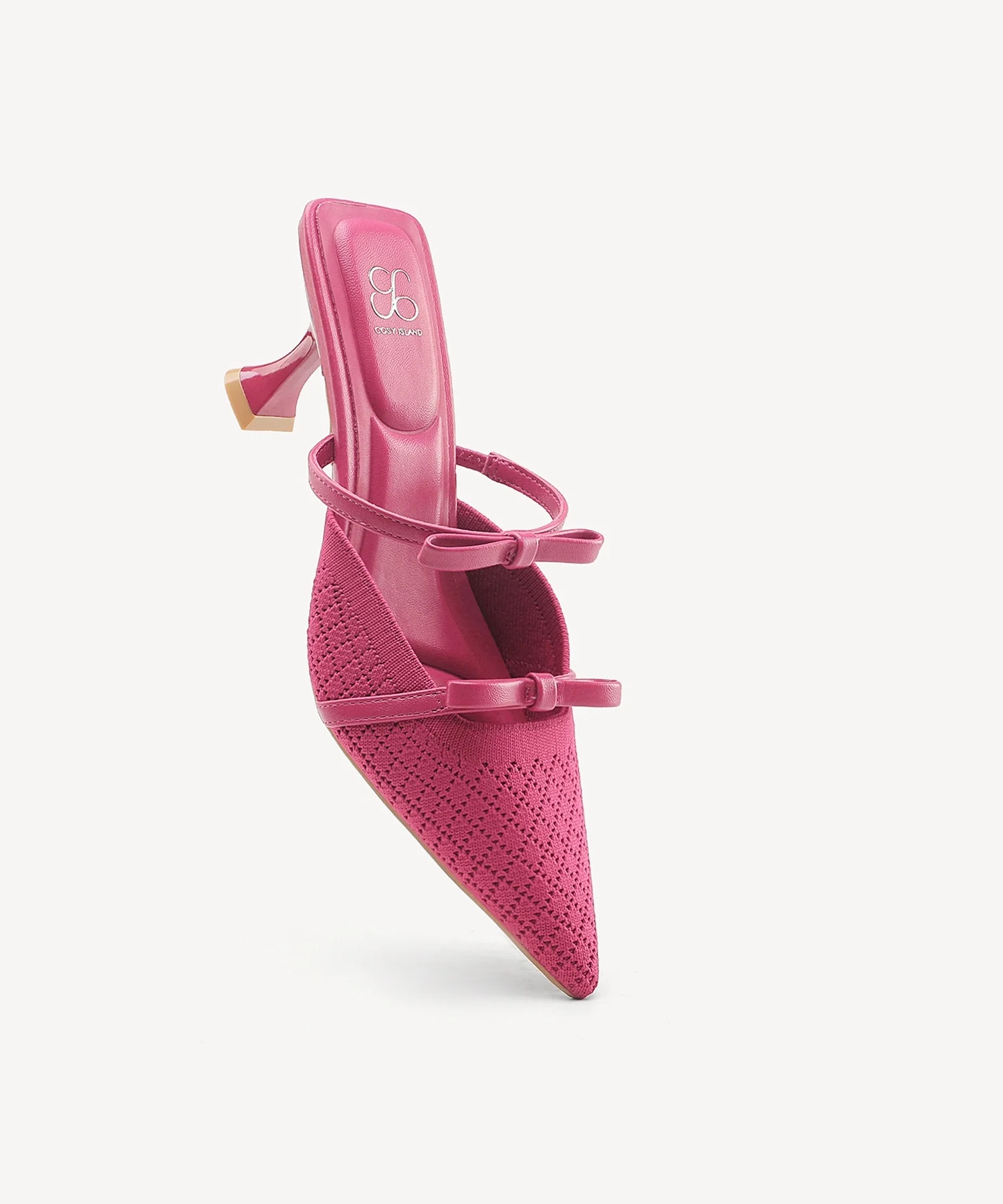 Bowtention Pointed Toe Heeled Mule - Image 32