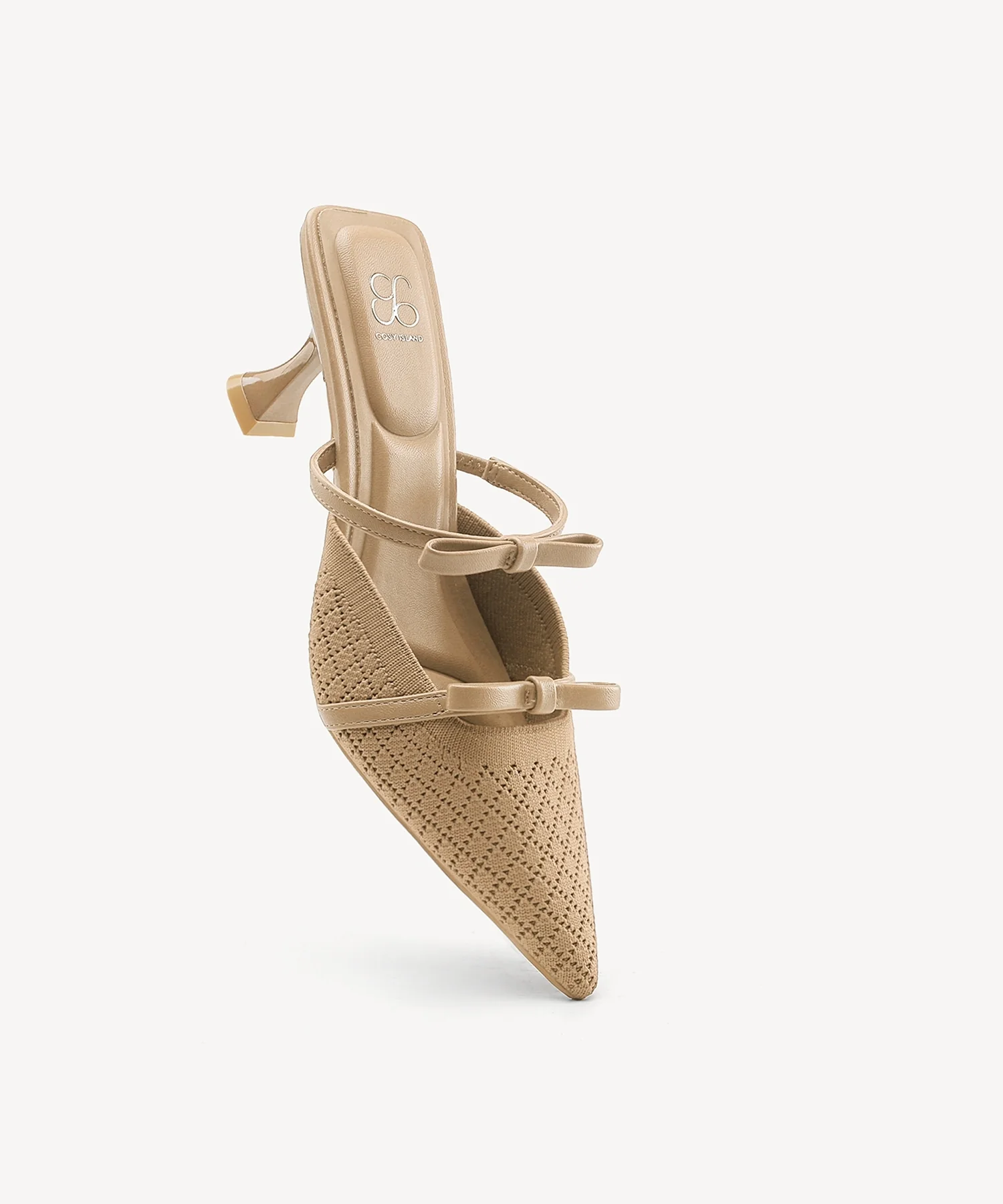 Bowtention Pointed Toe Heeled Mule - Image 11