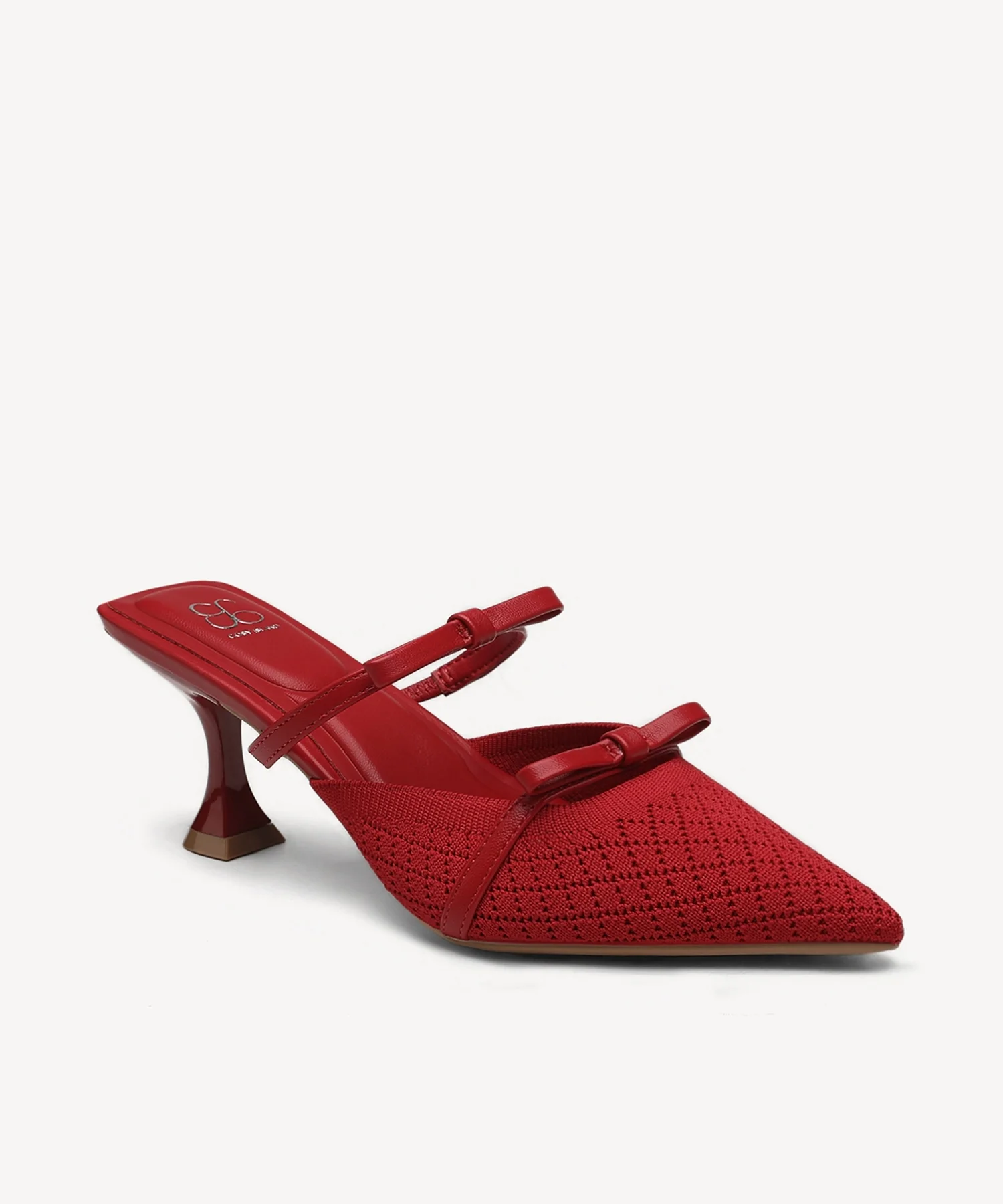 Bowtention Pointed Toe Heeled Mule - Image 36