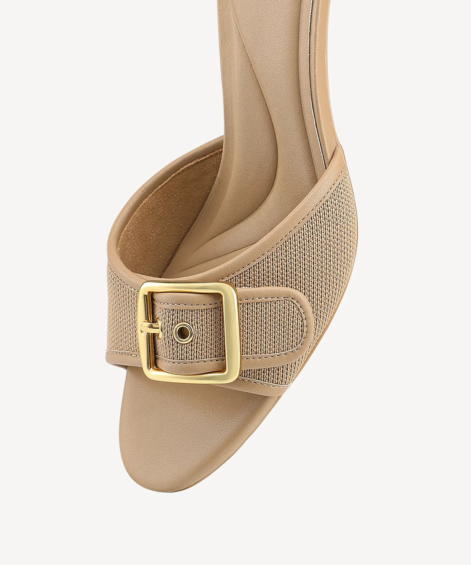 BuckleGrace Woven Kitten Heeled Sandal - Image 22