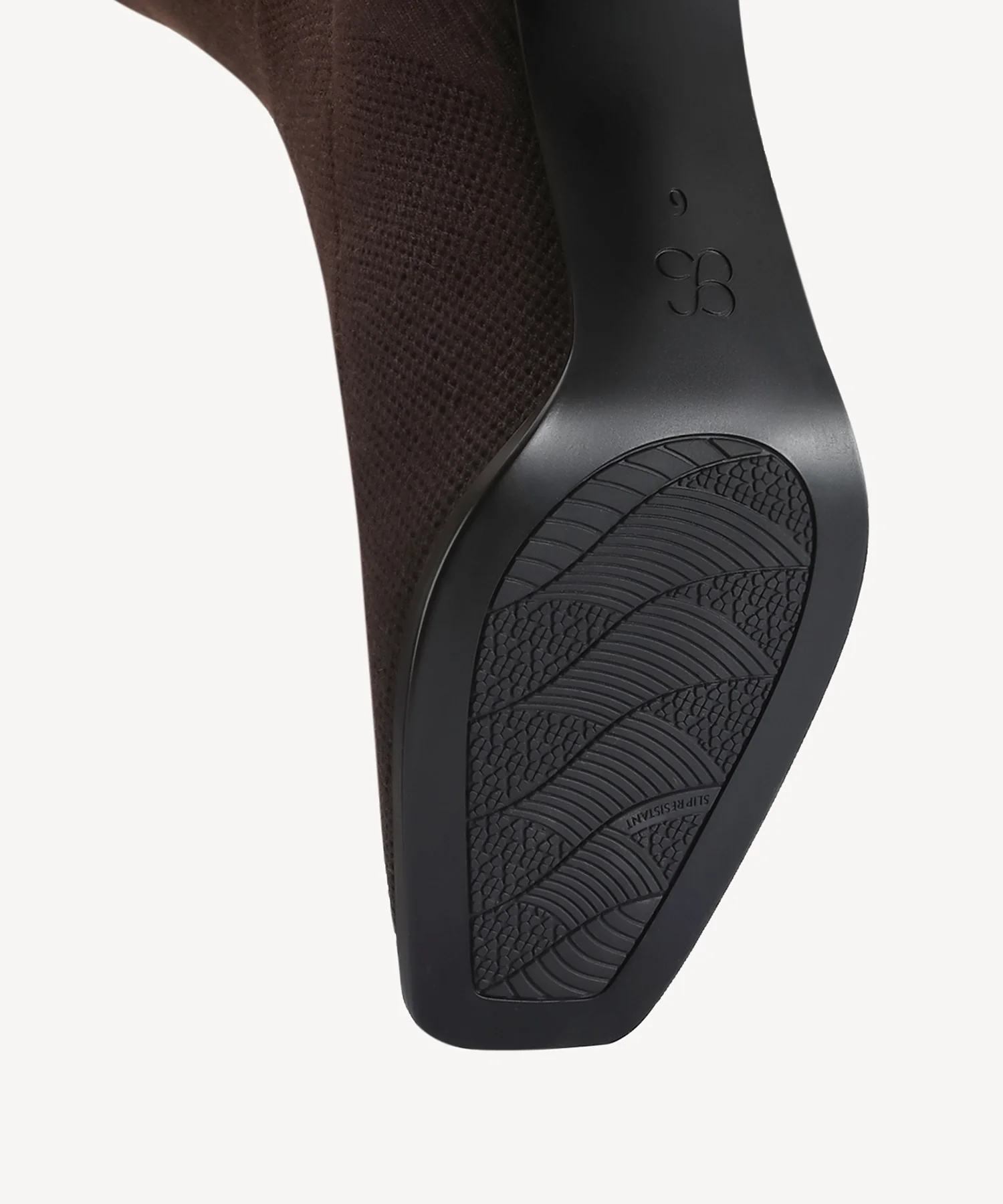 Cozy Woven Square Toe Block Heel High Boot - Image 12