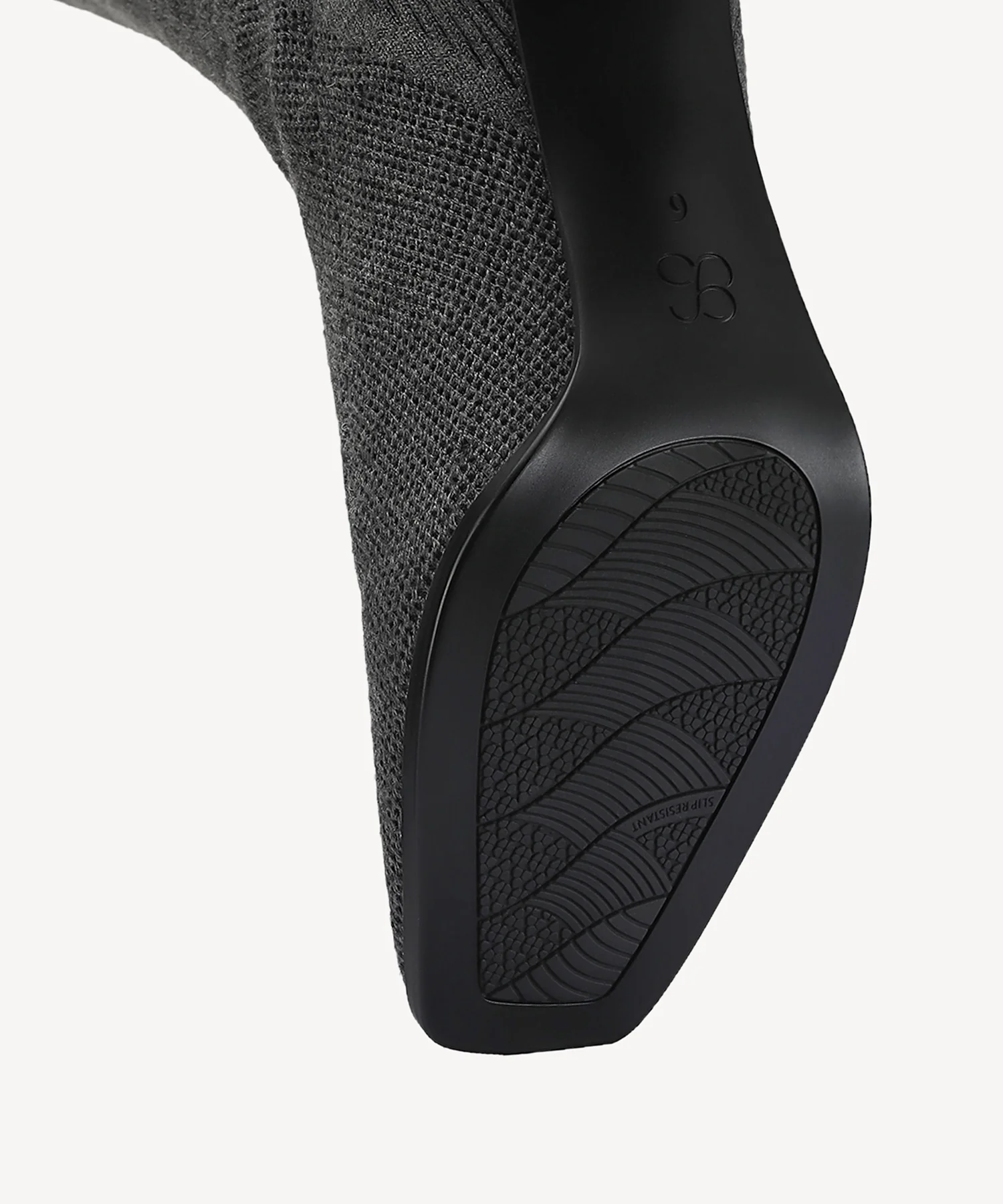 Cozy Woven Square Toe Block Heel High Boot - Image 6