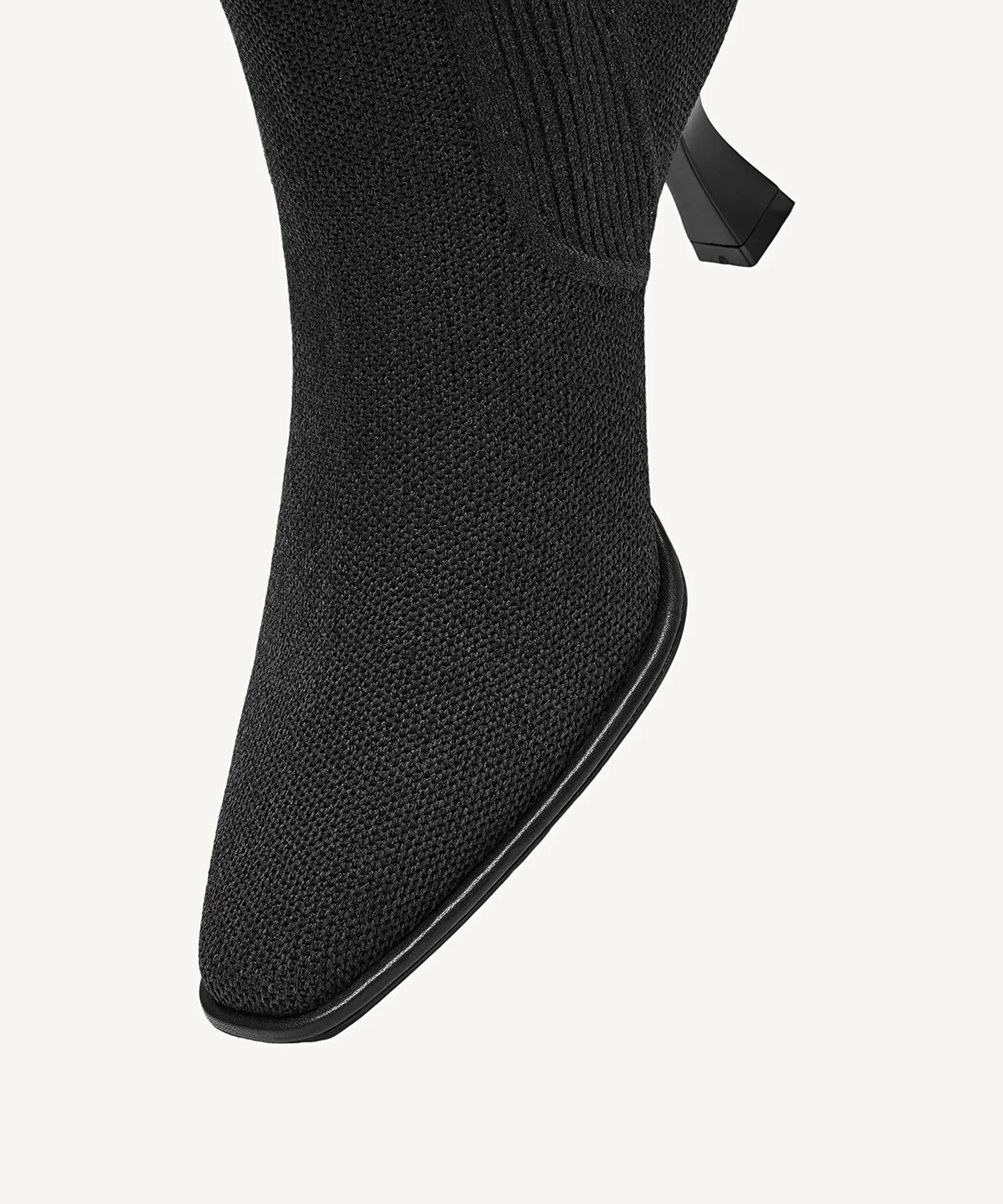 Elegliss Square Toe Sock Ankle Boot - Image 10