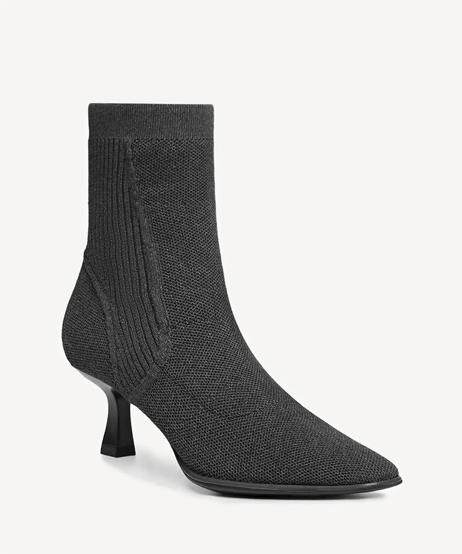 Elegliss Square Toe Sock Ankle Boot - Image 13