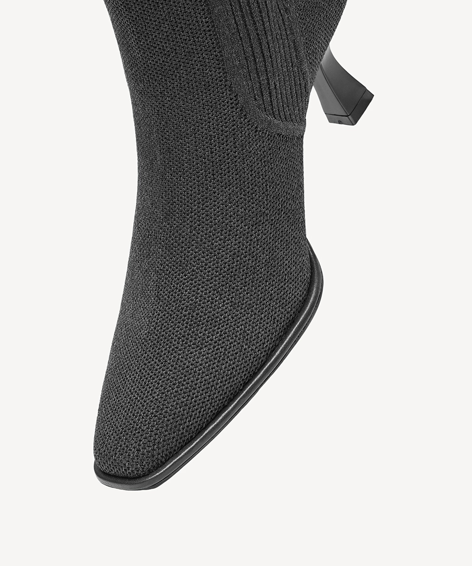 Elegliss Square Toe Sock Ankle Boot - Image 16