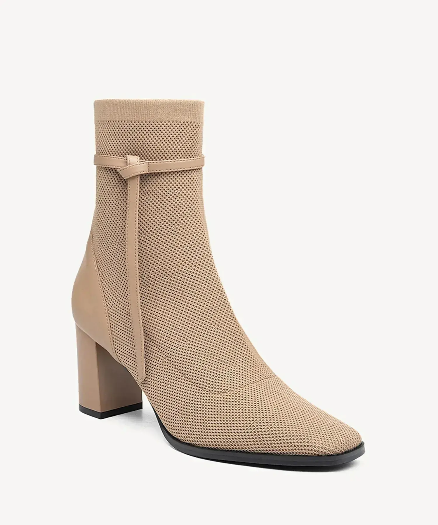 AmberGlow Square Toe Heeled Ankle Boot - Image 28