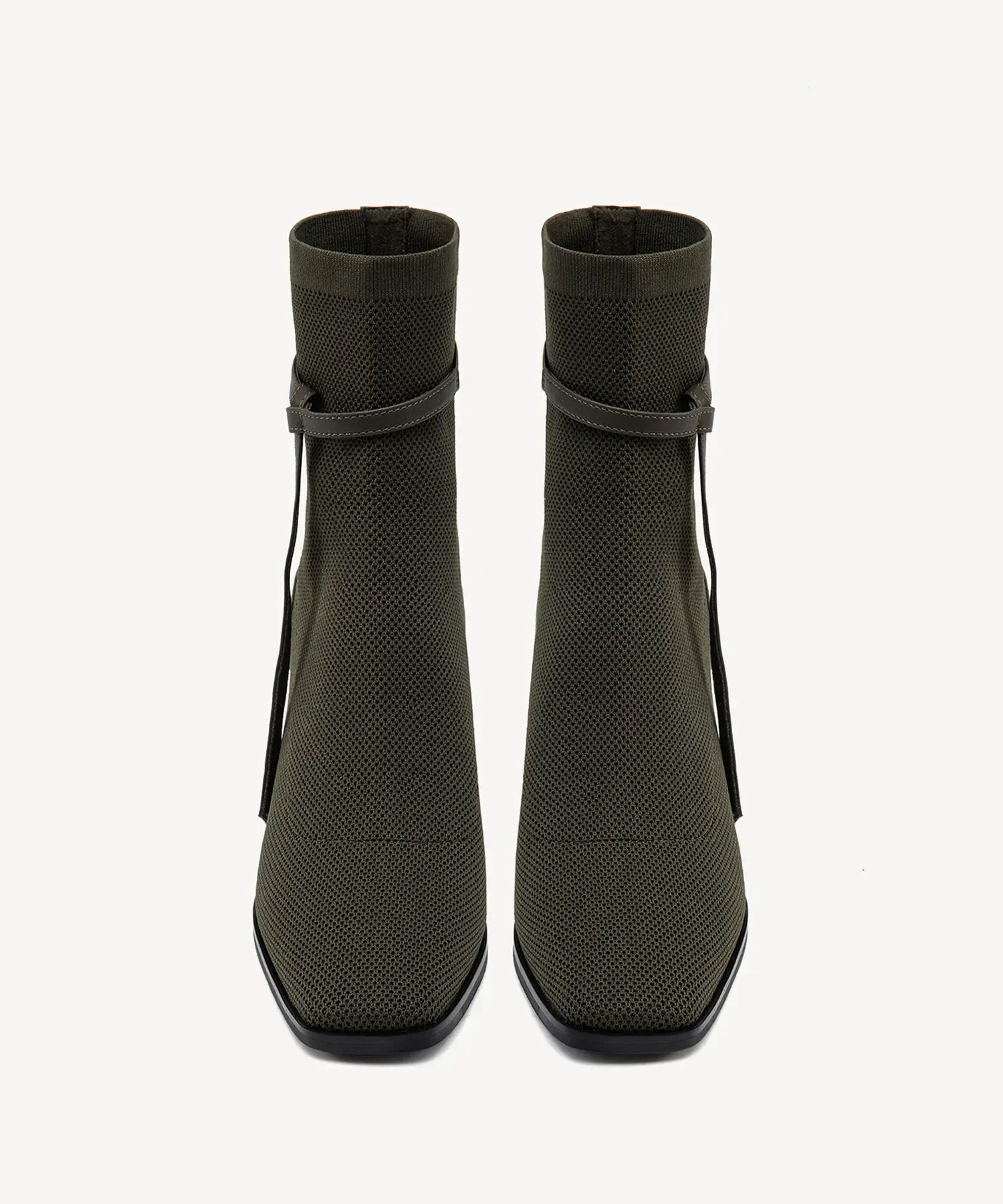 AmberGlow Square Toe Heeled Ankle Boot - Image 12