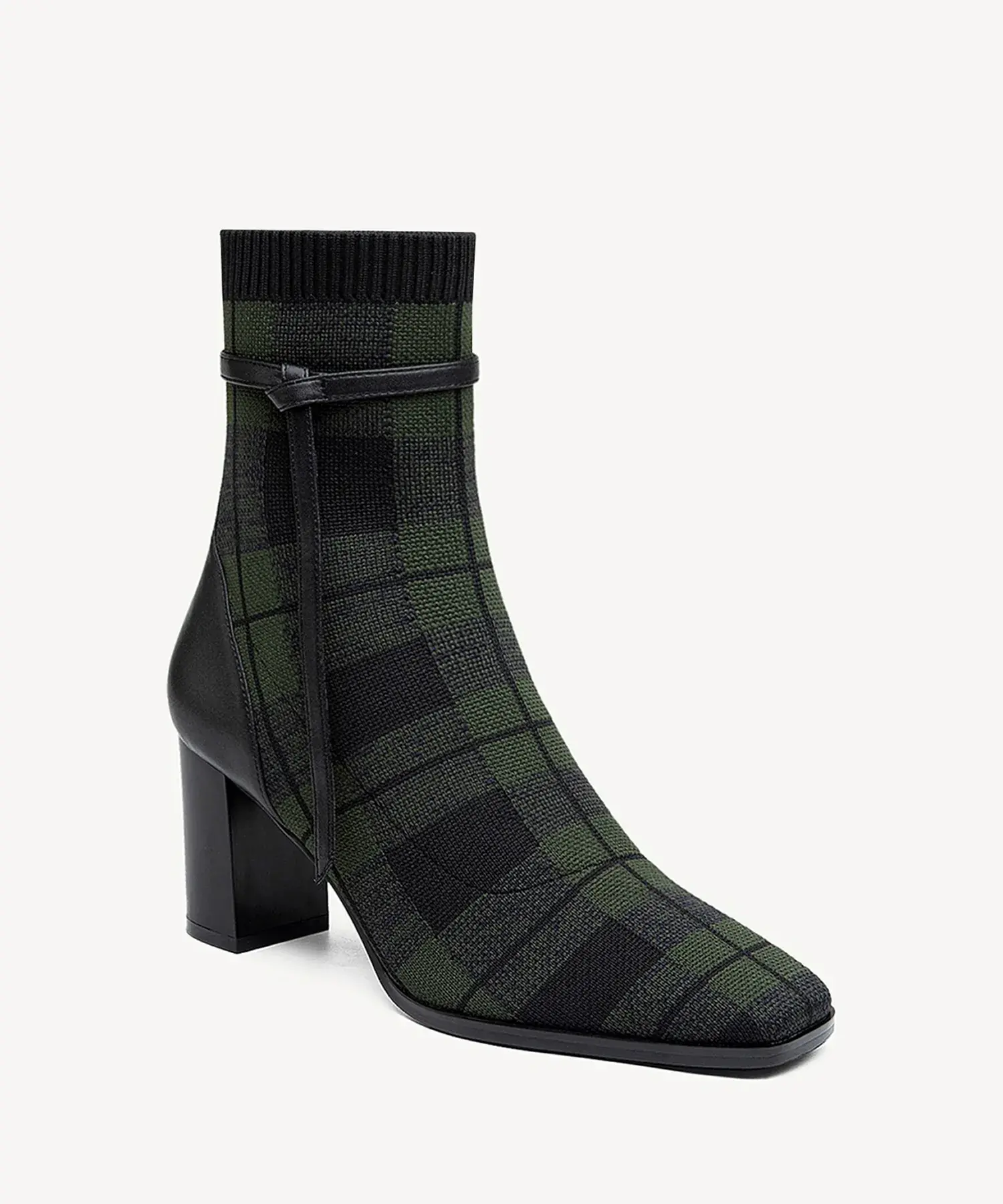 AmberGlow Square Toe Heeled Ankle Boot - Image 17
