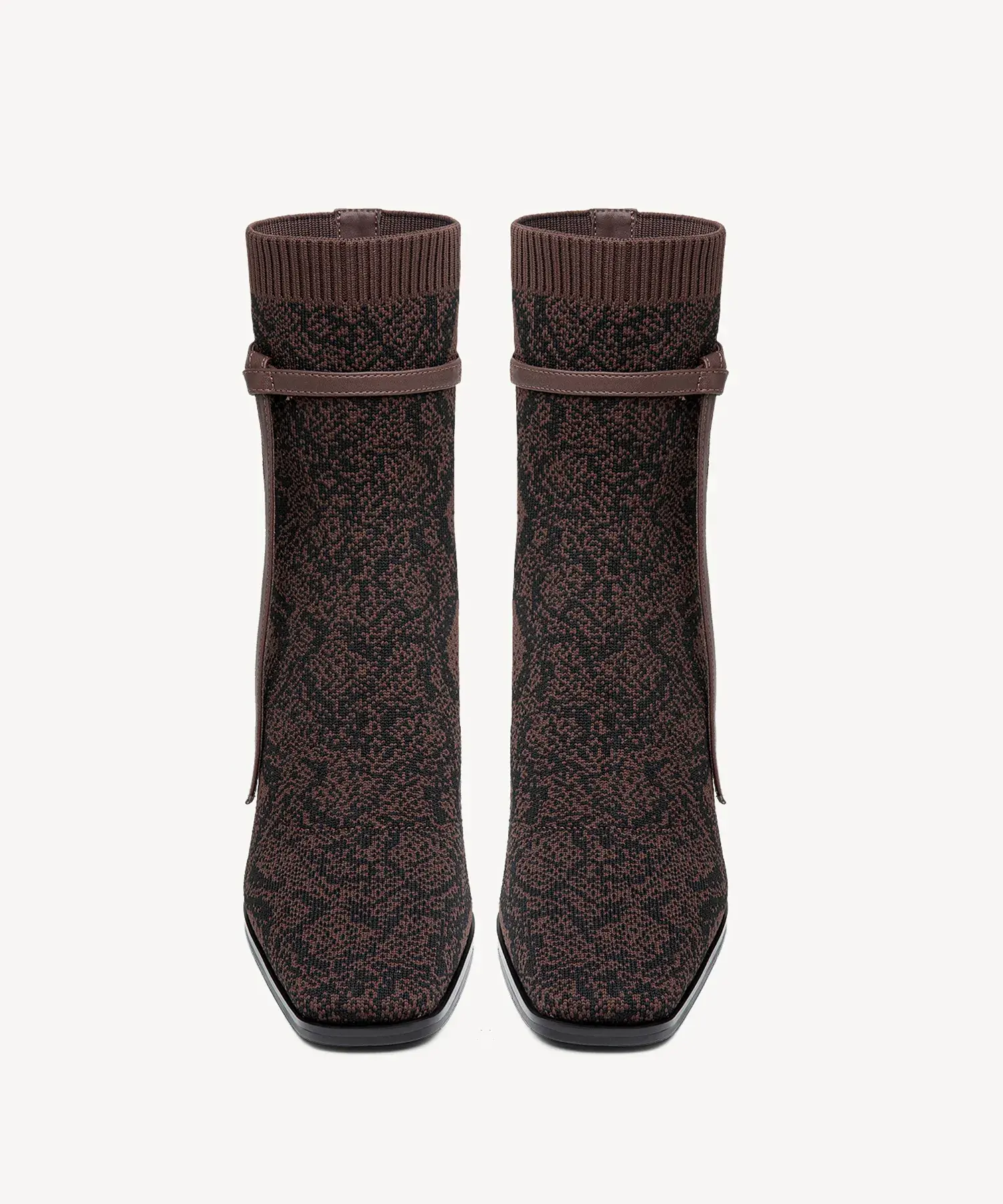 AmberGlow Square Toe Heeled Ankle Boot - Image 23