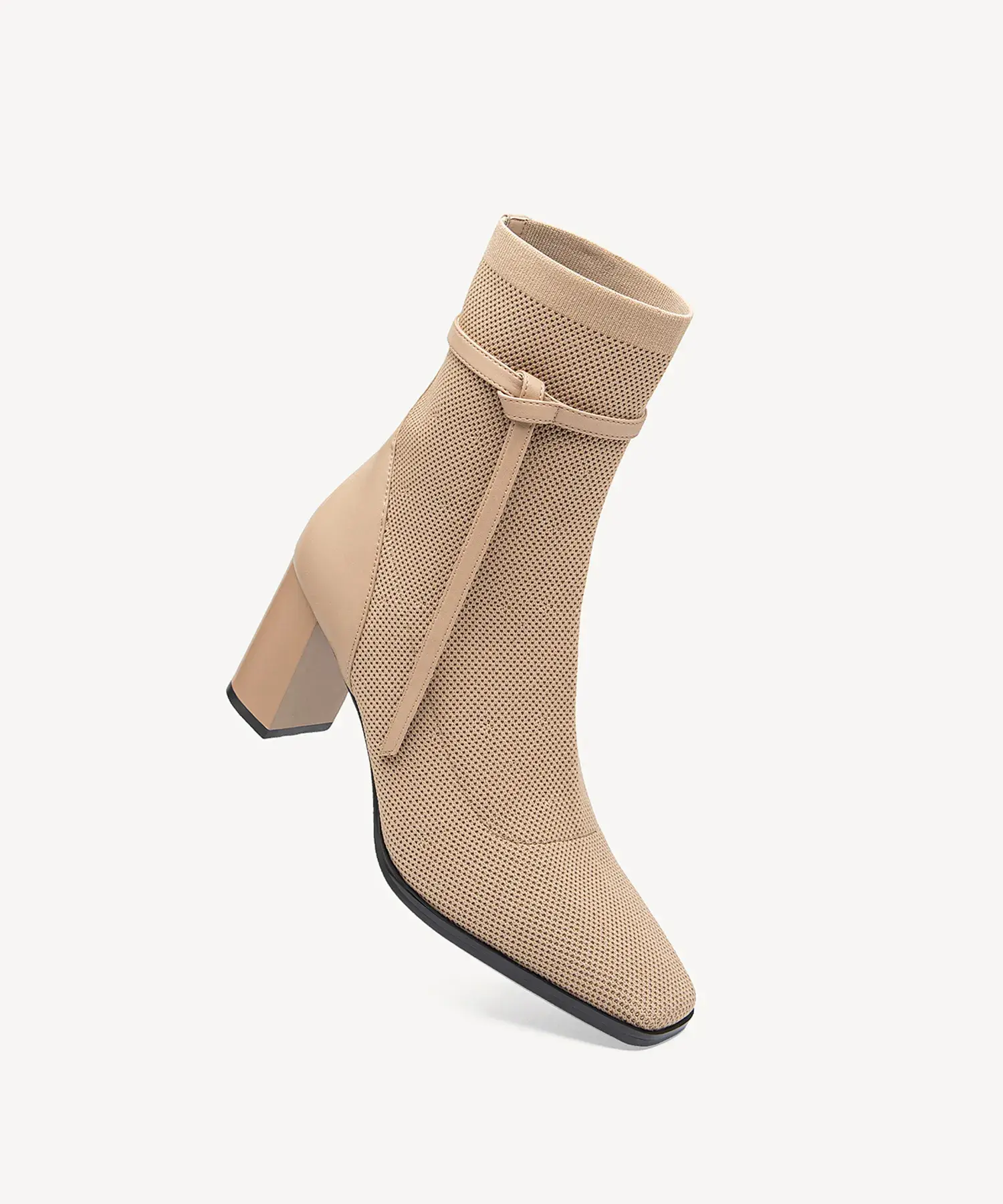 AmberGlow Square Toe Heeled Ankle Boot - Image 30