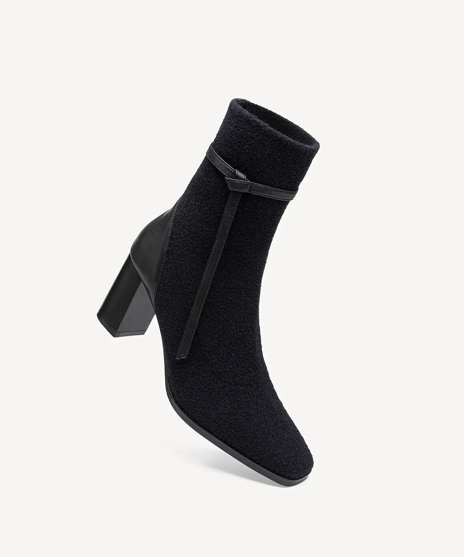 AmberGlow Square Toe Heeled Ankle Boot - Ultra Warm - Image 4