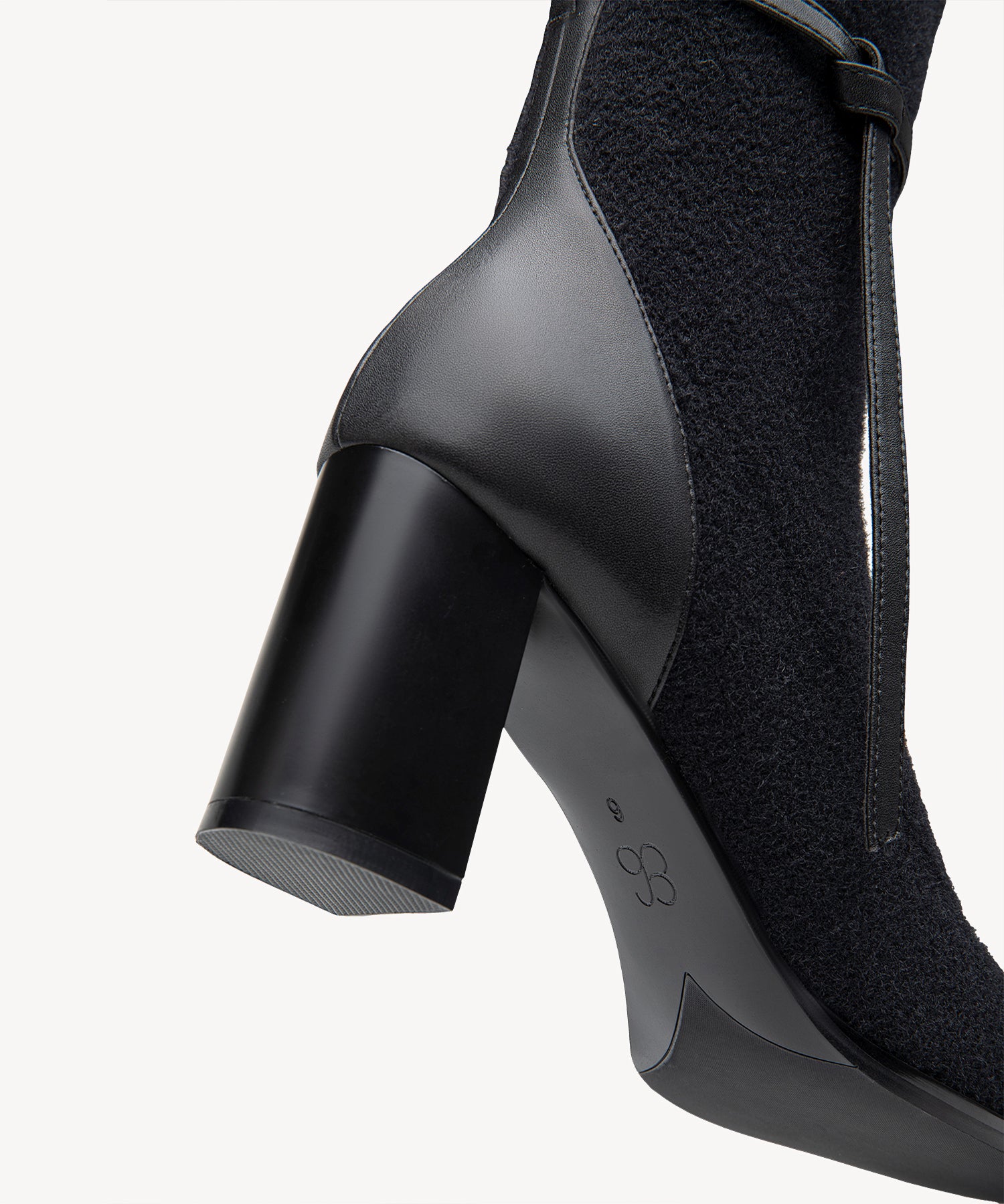 AmberGlow Square Toe Heeled Ankle Boot - Ultra Warm - Image 6